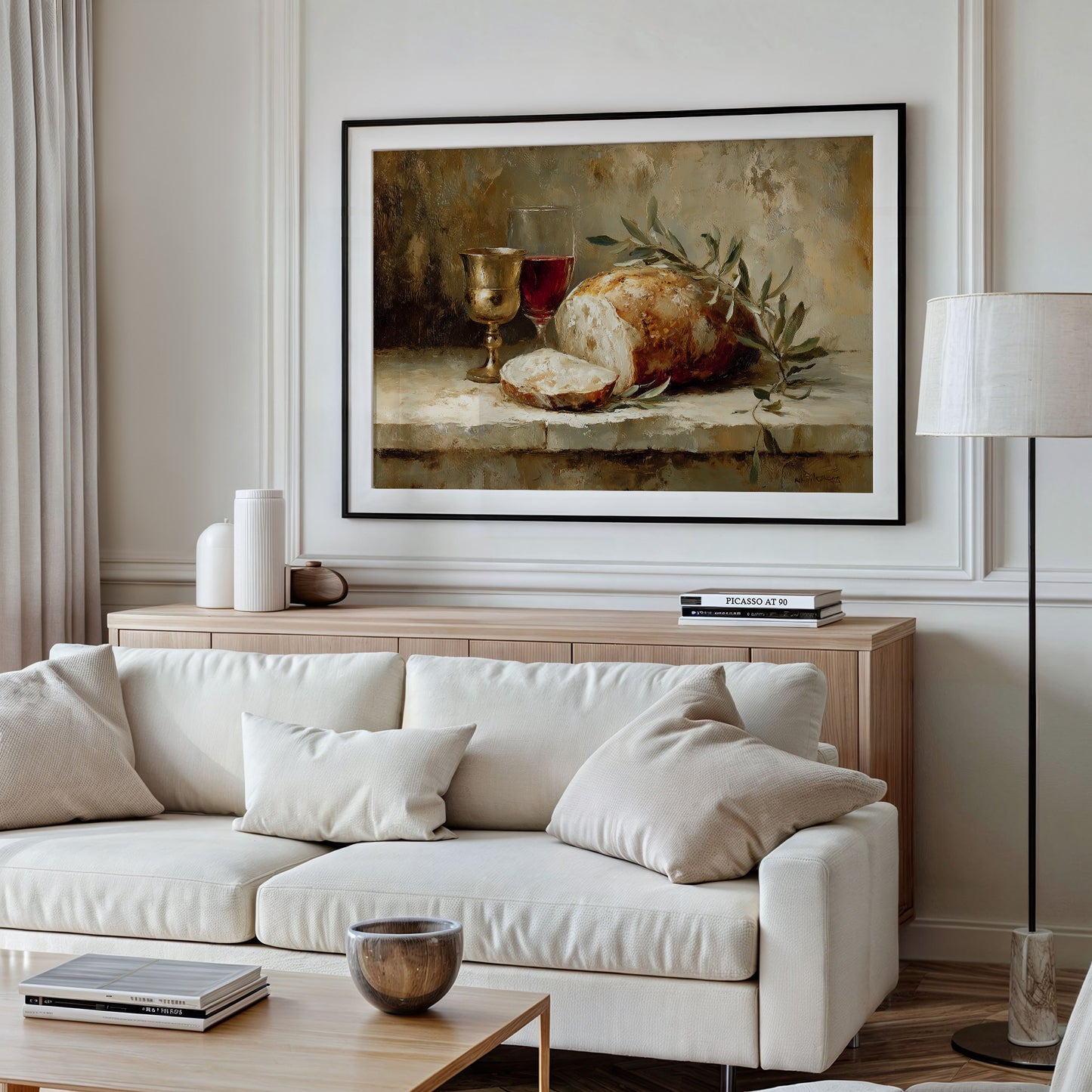 Bread And Wine Between Pages