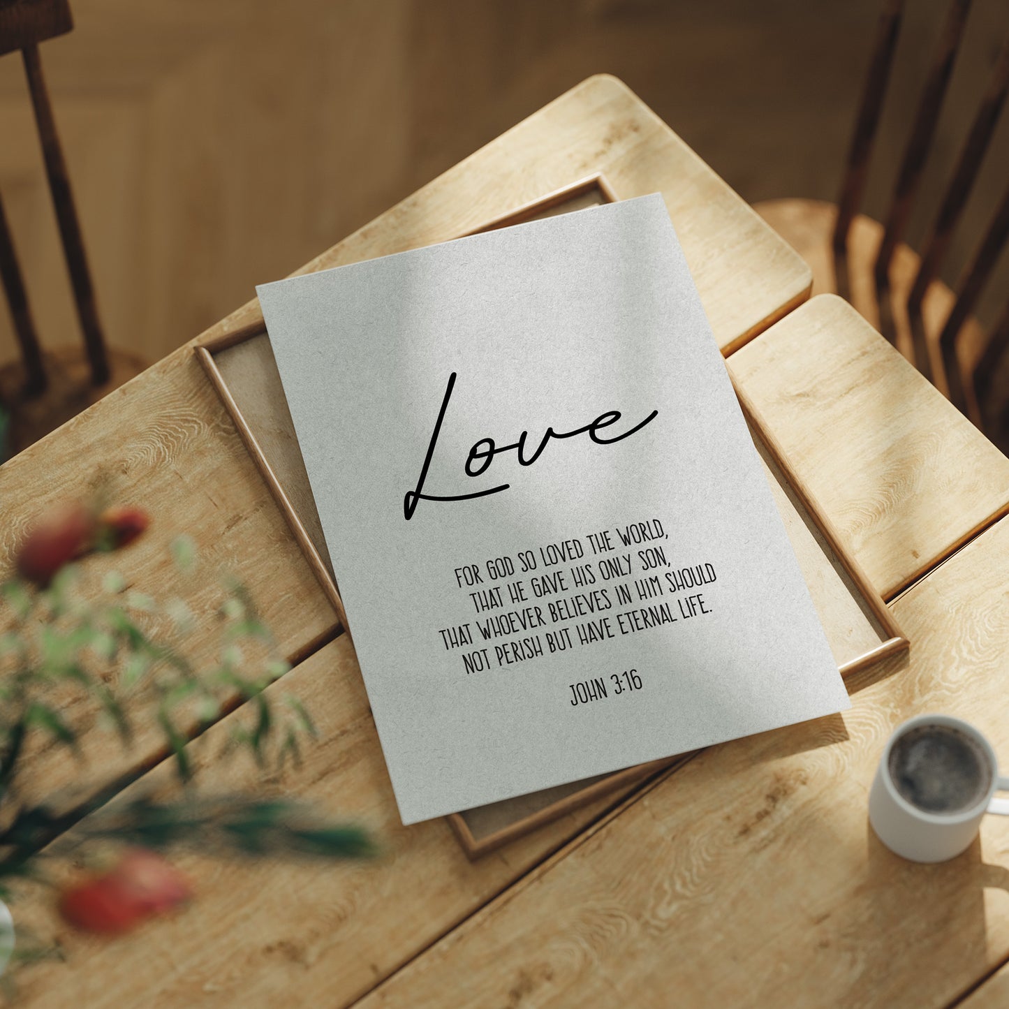 Sacred Words On Morning Tables