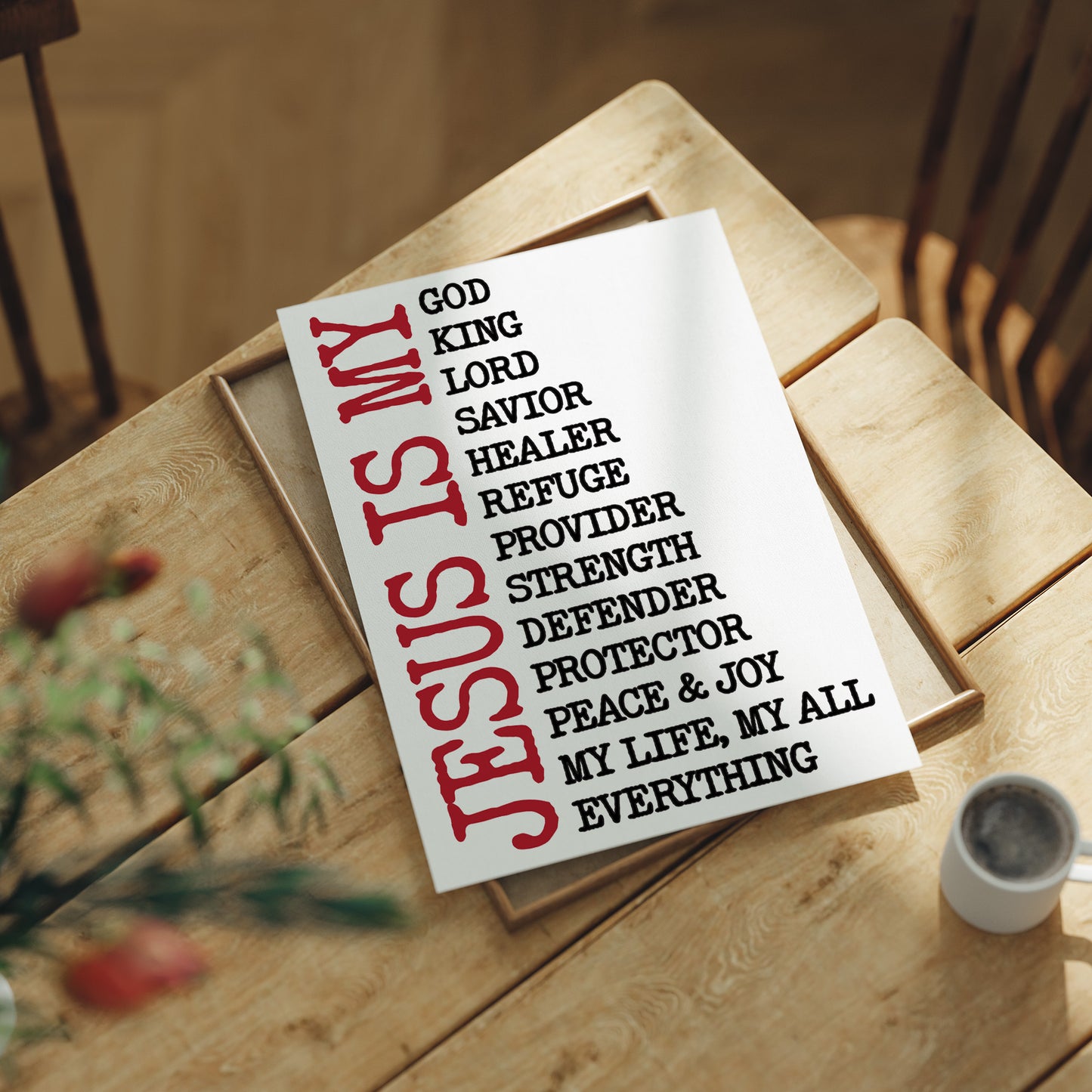 Faith Spelled In Bold Truth