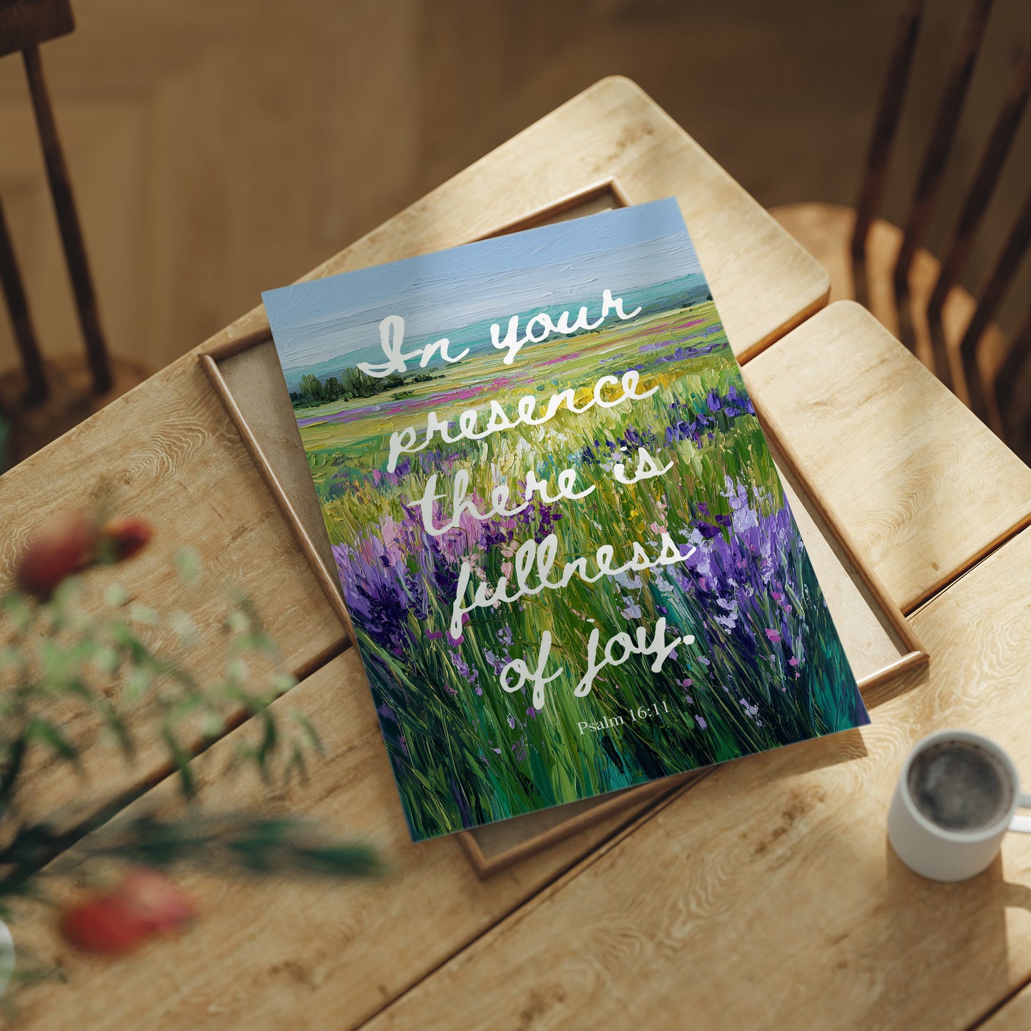Lavender Fields Carry Sacred Words