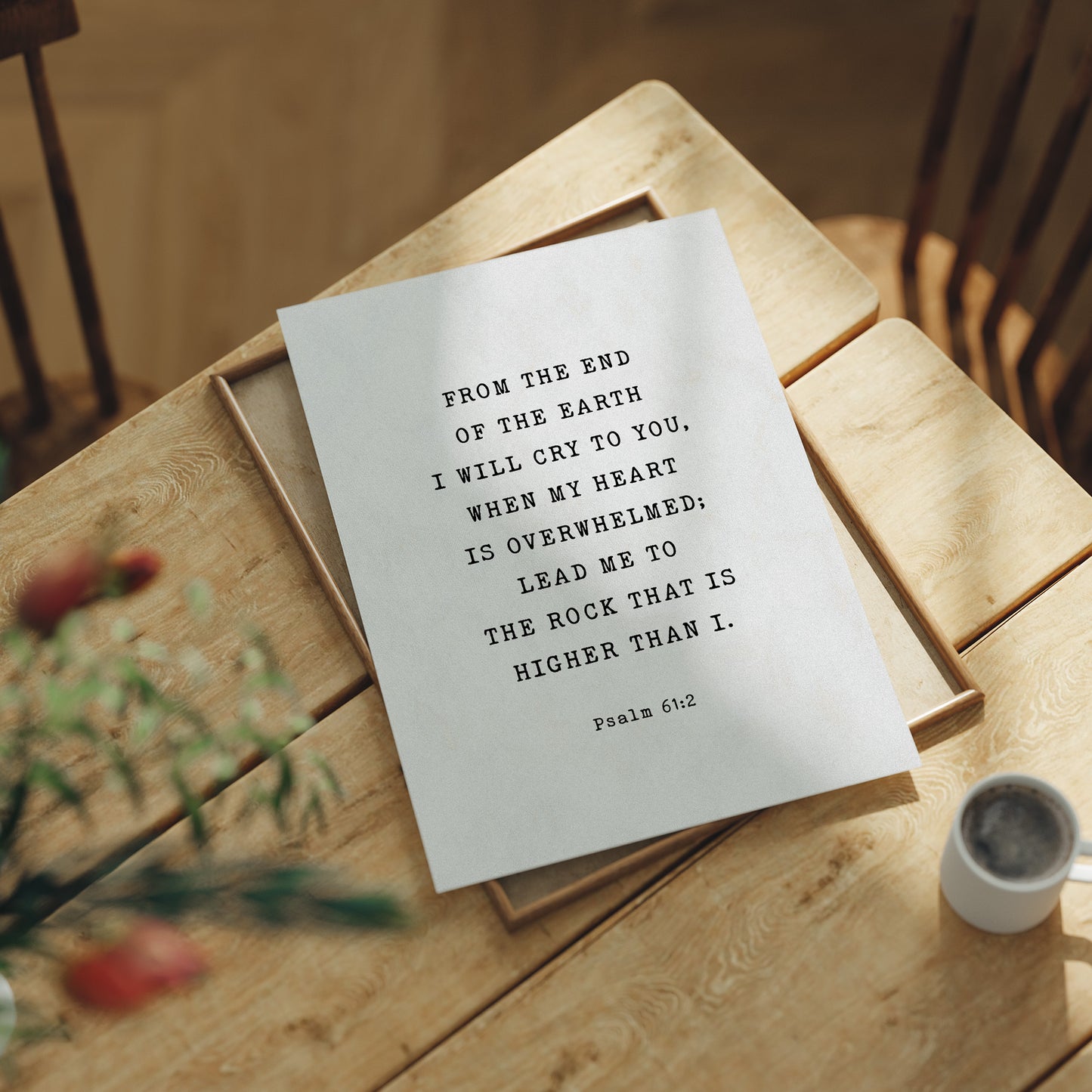 Sacred Words On Morning Wood