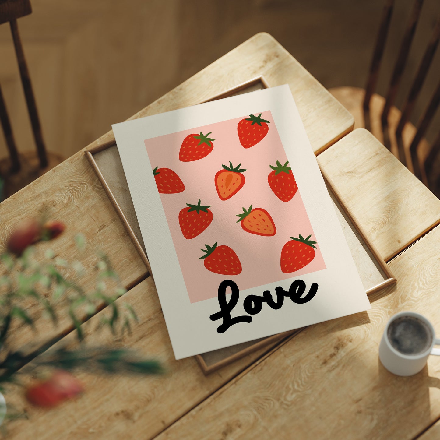 Sweet Summer On Pink Canvas