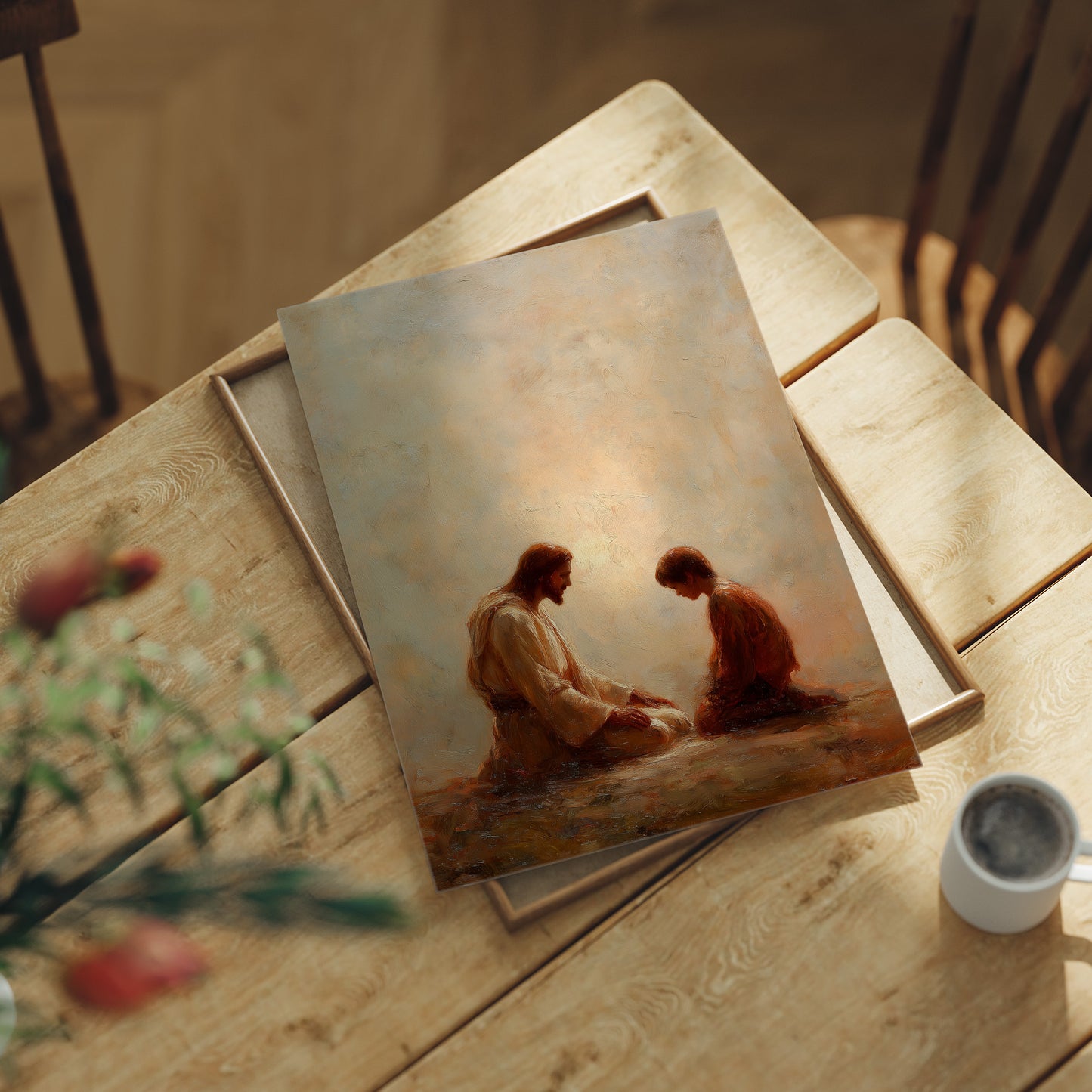 Sacred Moment in Gentle Light