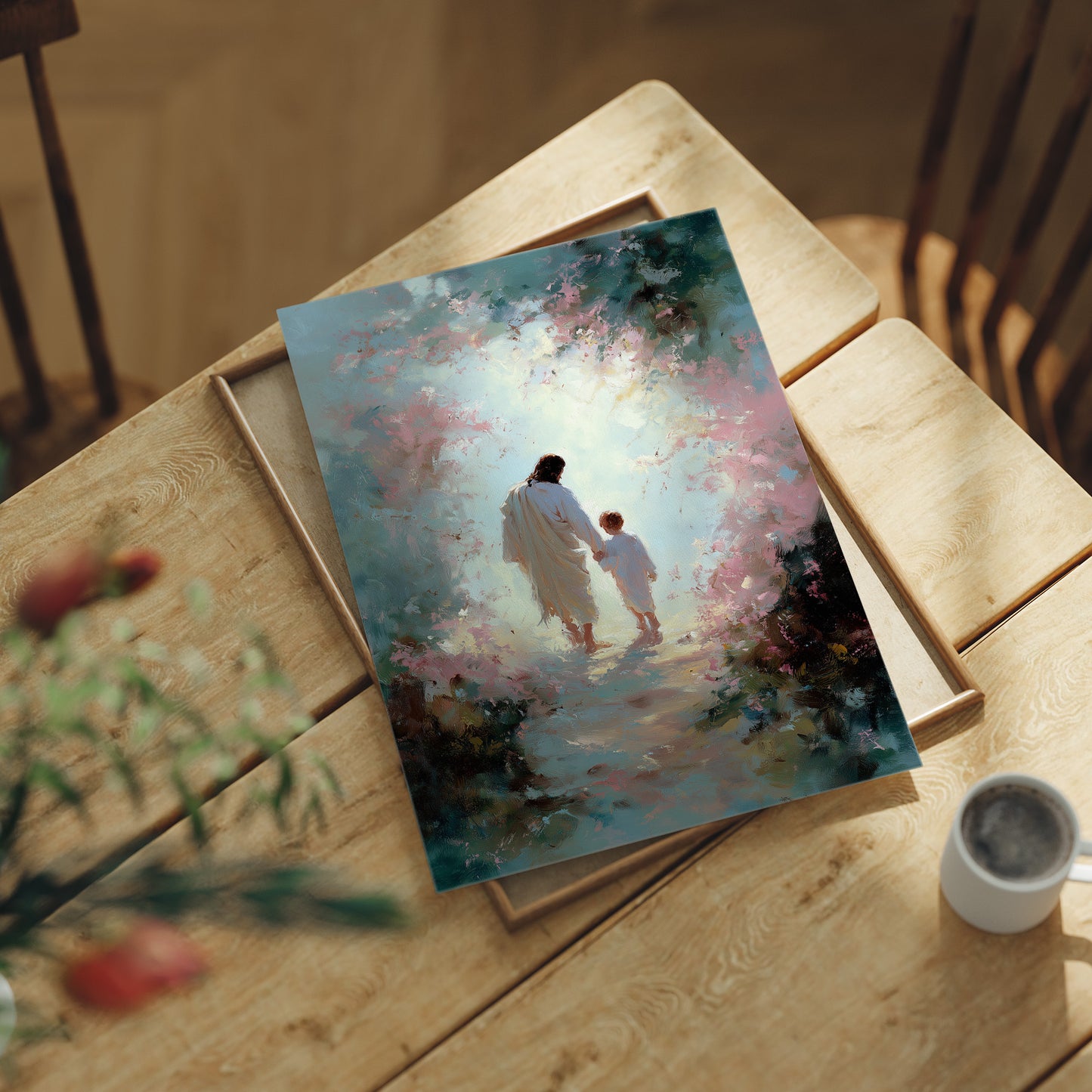 Ethereal Journey Through Blossom Light