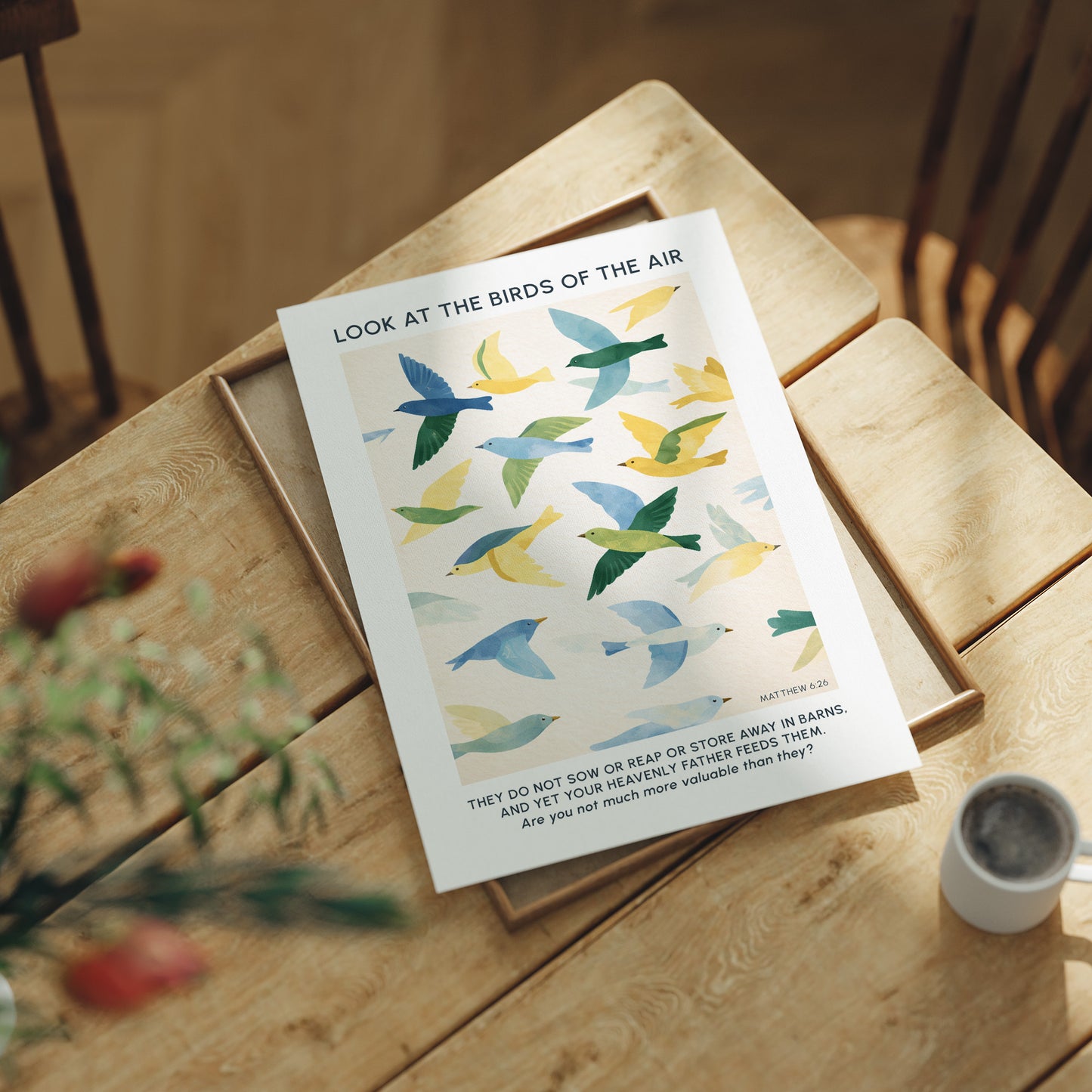 Faithful Flight: Watercolor Wings of Promise