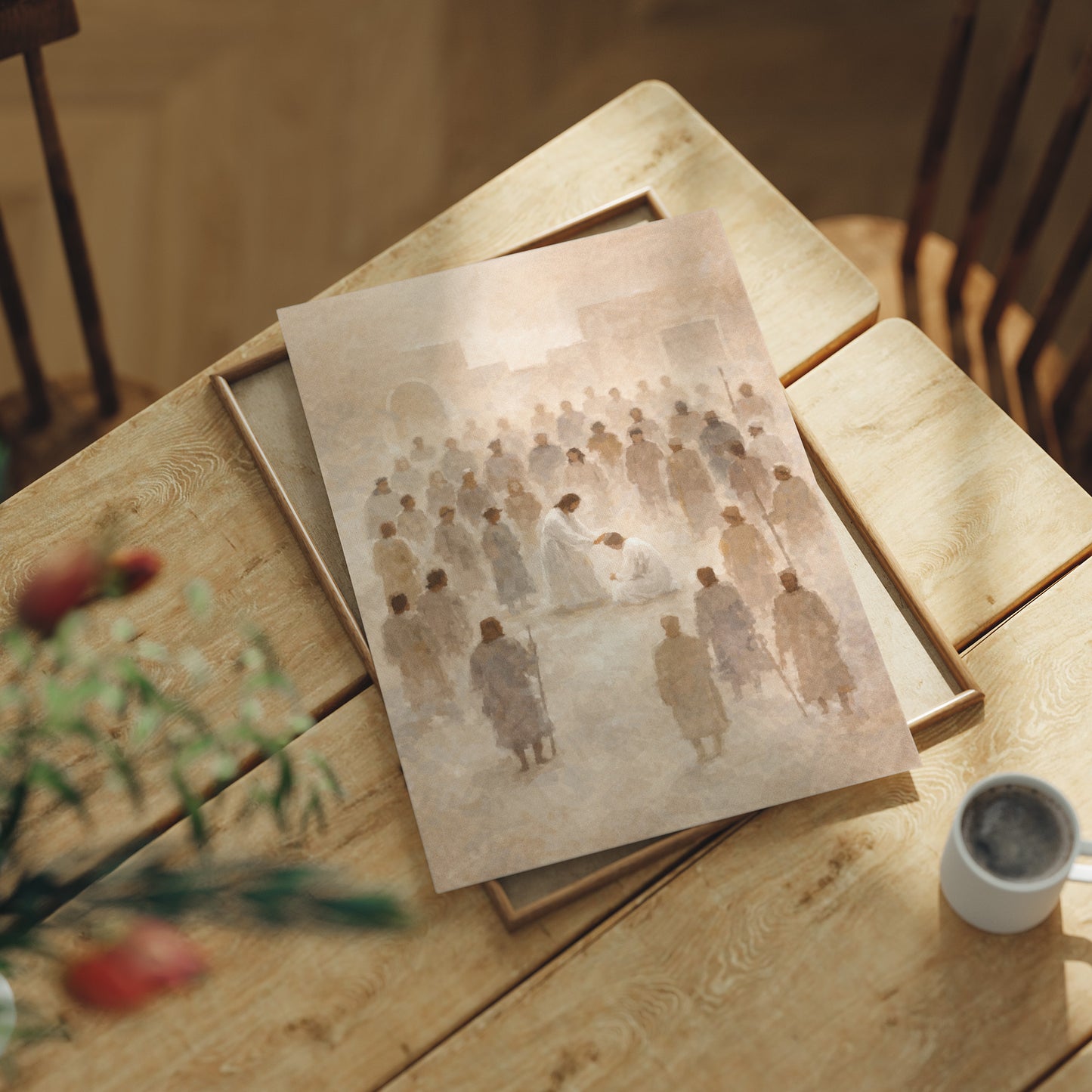 Ethereal Gathering in Luminous Mist