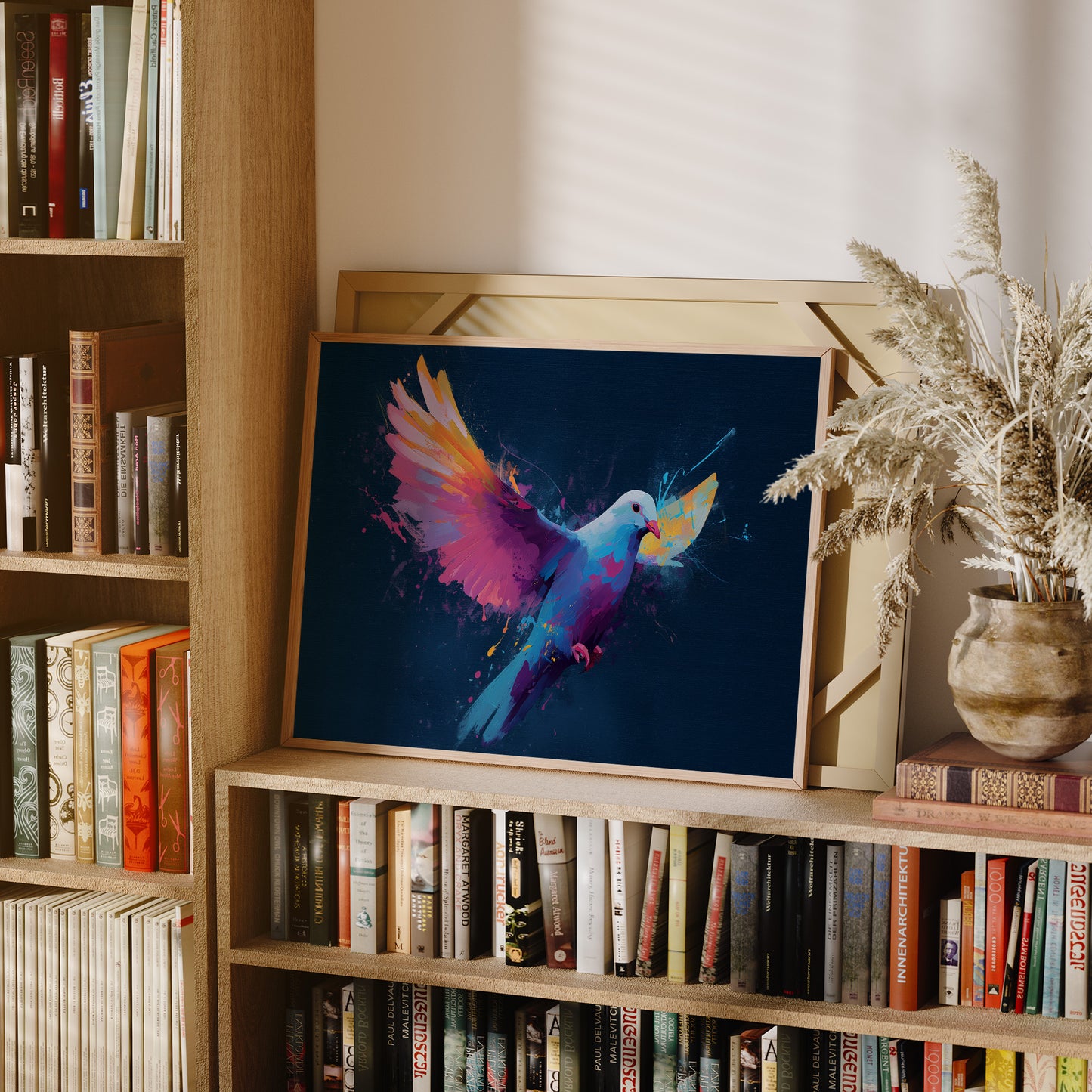 Prismatic Dove Carries Midnight Dreams