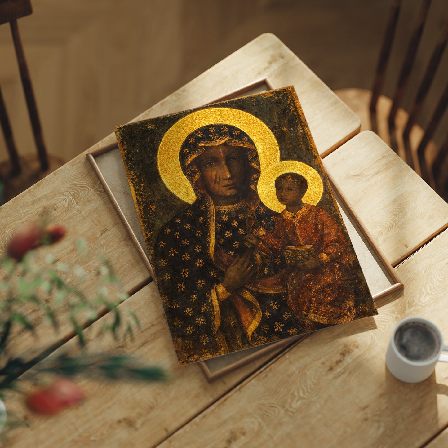 Byzantine Tears in Golden Halos
