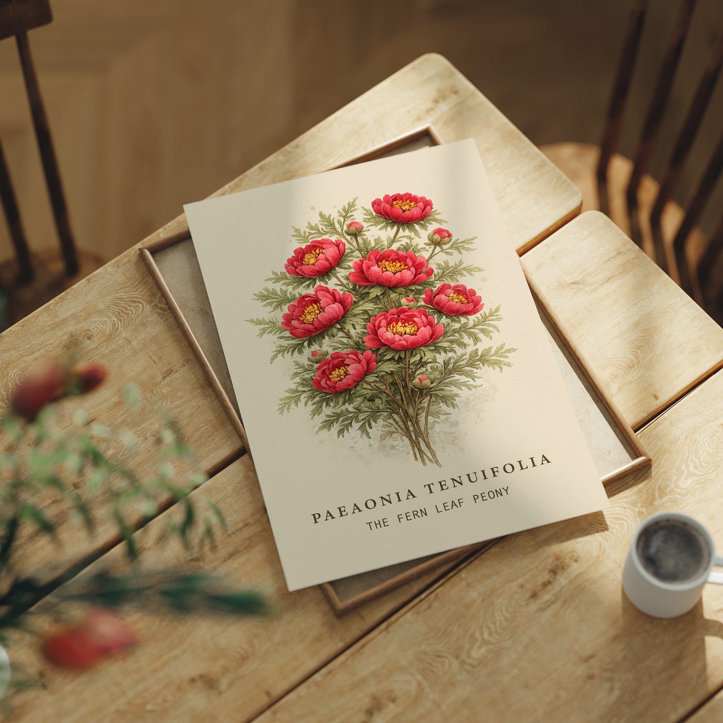 Crimson Nobility: Botanical Heritage Preserved