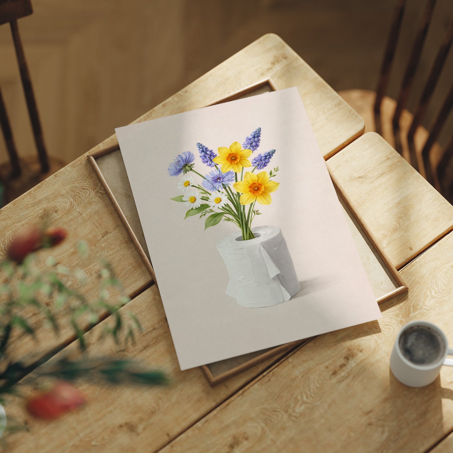 Pandemic Bloom: Spring's Defiant Arrangement