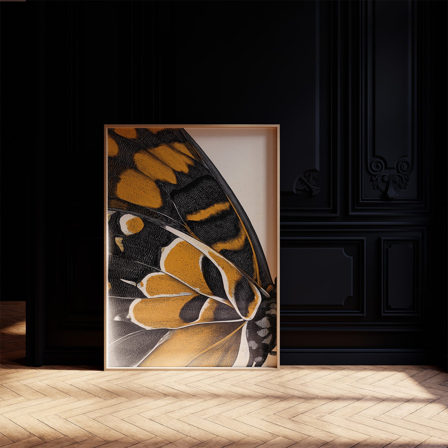 Amber Wings: Nature's Intricate Architecture