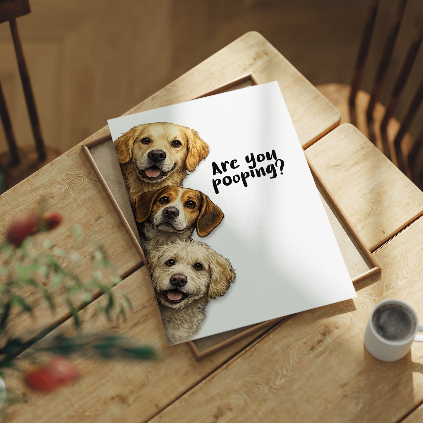 Bathroom Buddies: The Canine Surveillance Squad