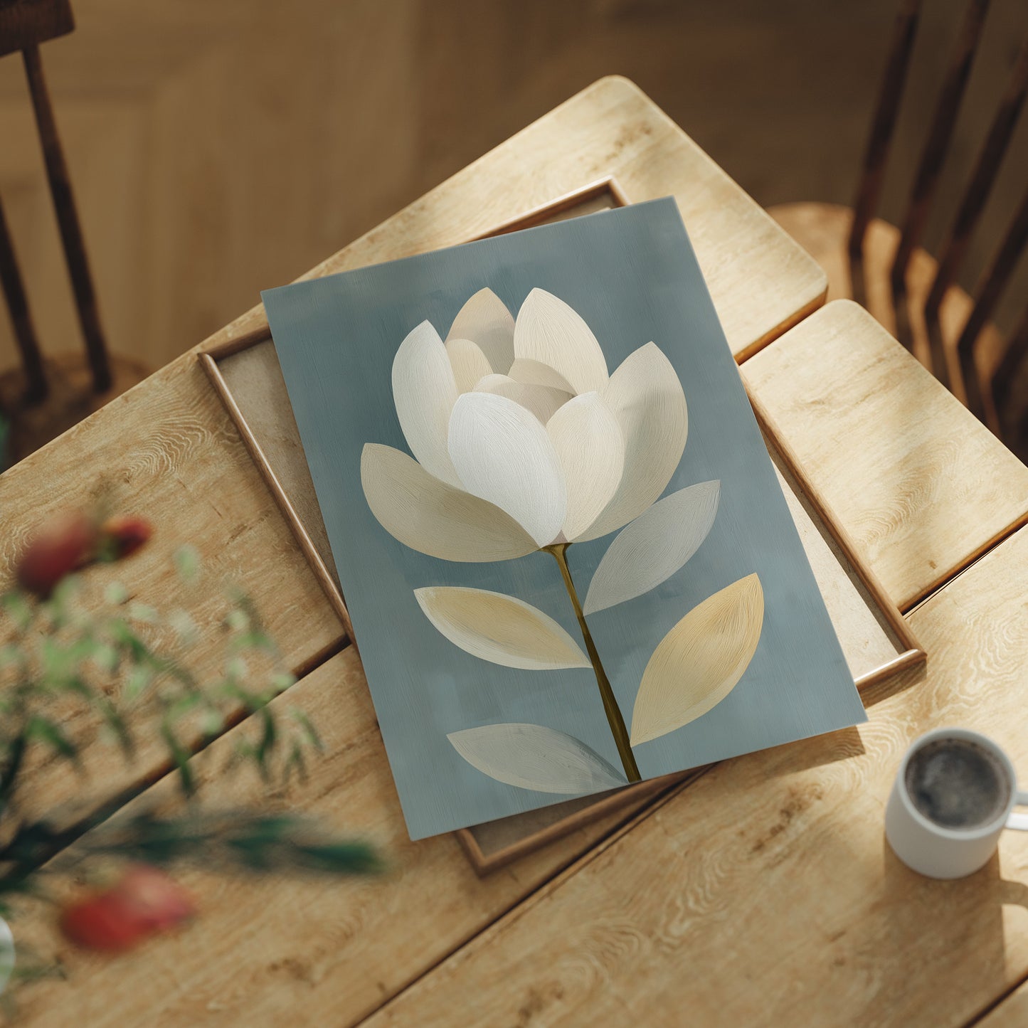 Ivory Blossom in Serene Stillness
