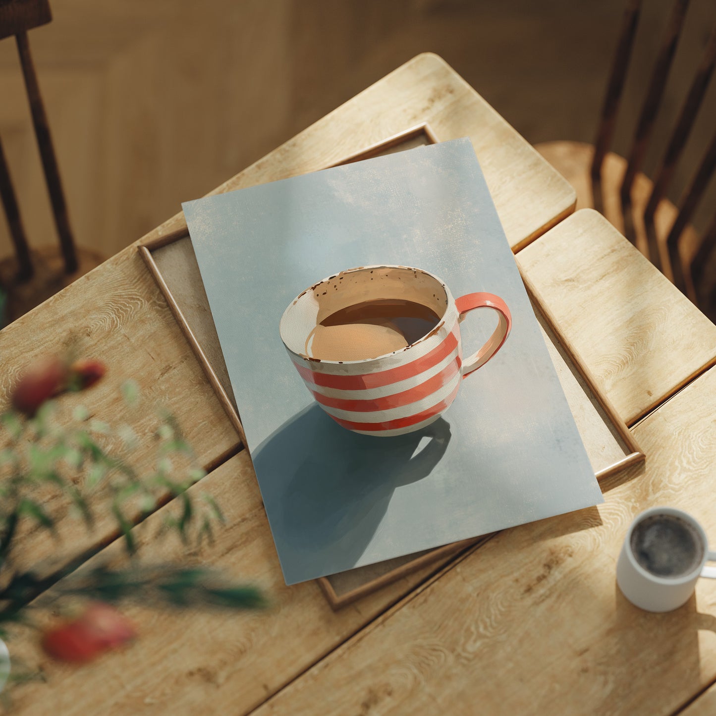 Morning Brew in Coral Stripes