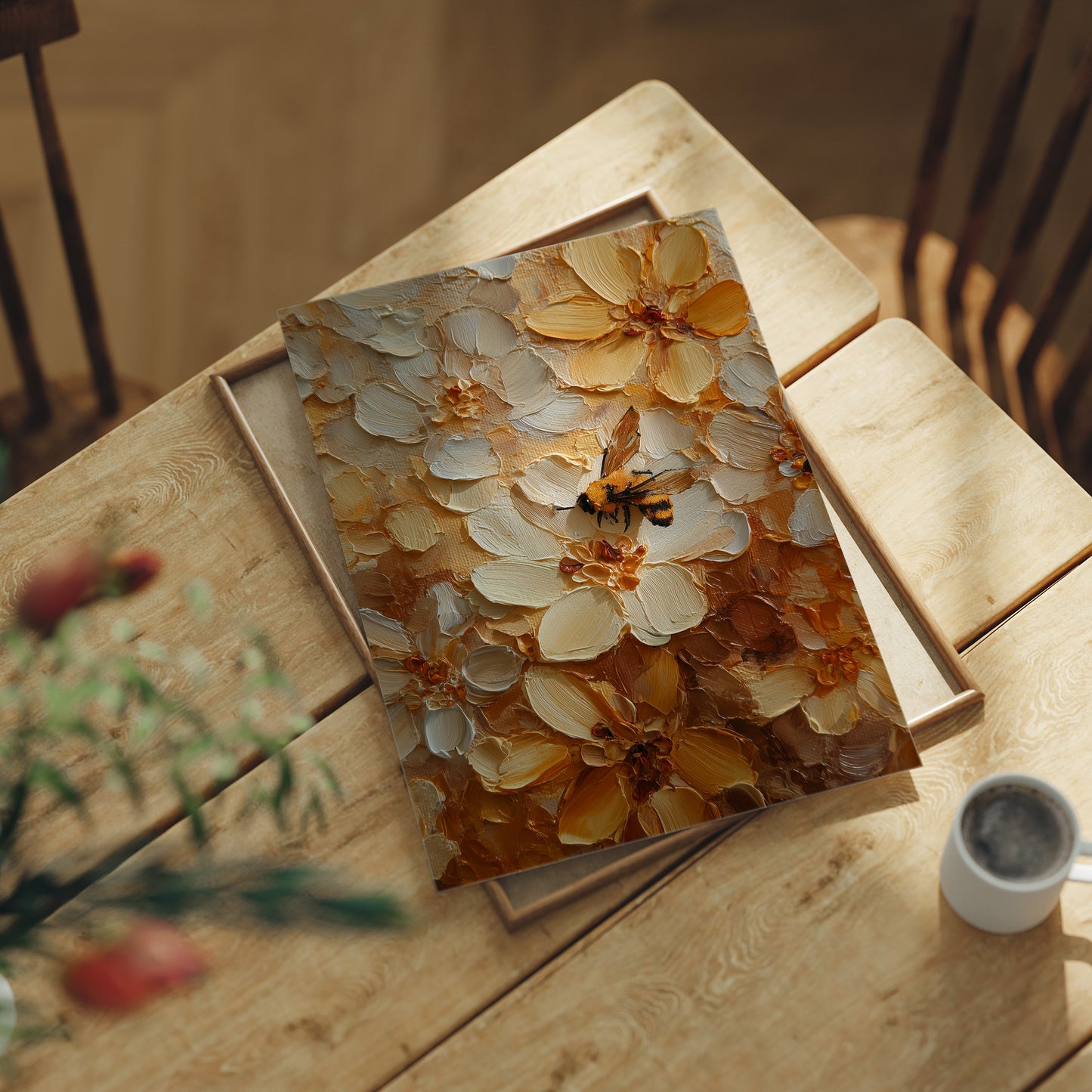 Honey Gatherer's Textured Paradise