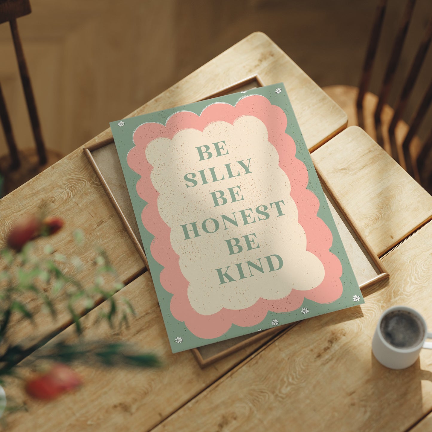 Pastel Wisdom: Life's Simple Mantra