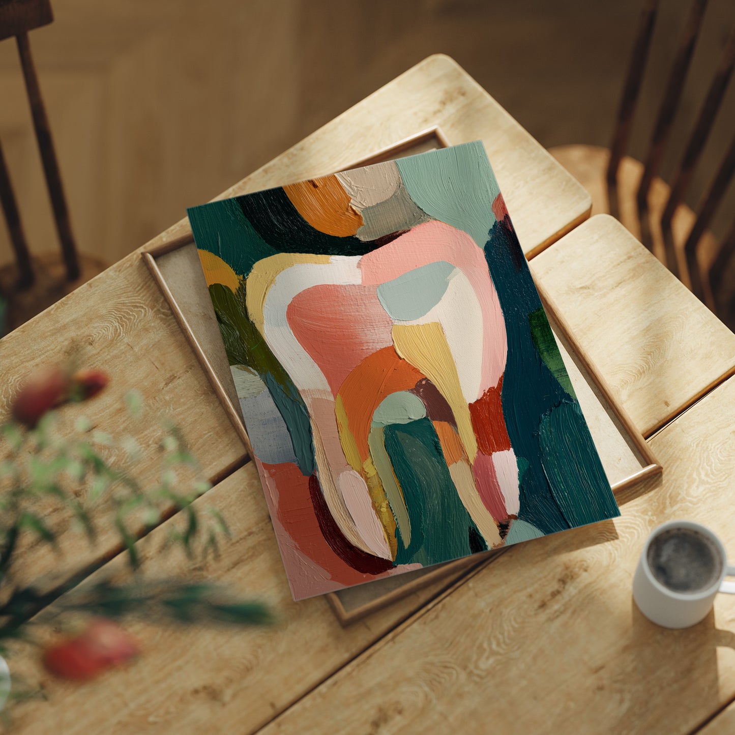Colors Collide Where Brushstrokes Bend