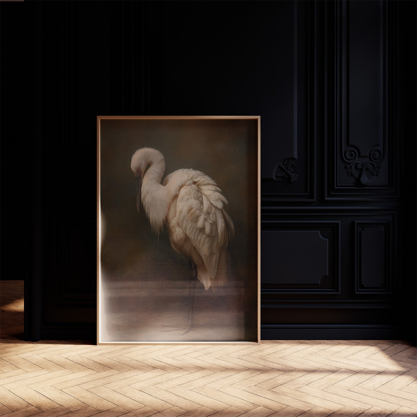 Ivory Feathers In Contemplative Stillness