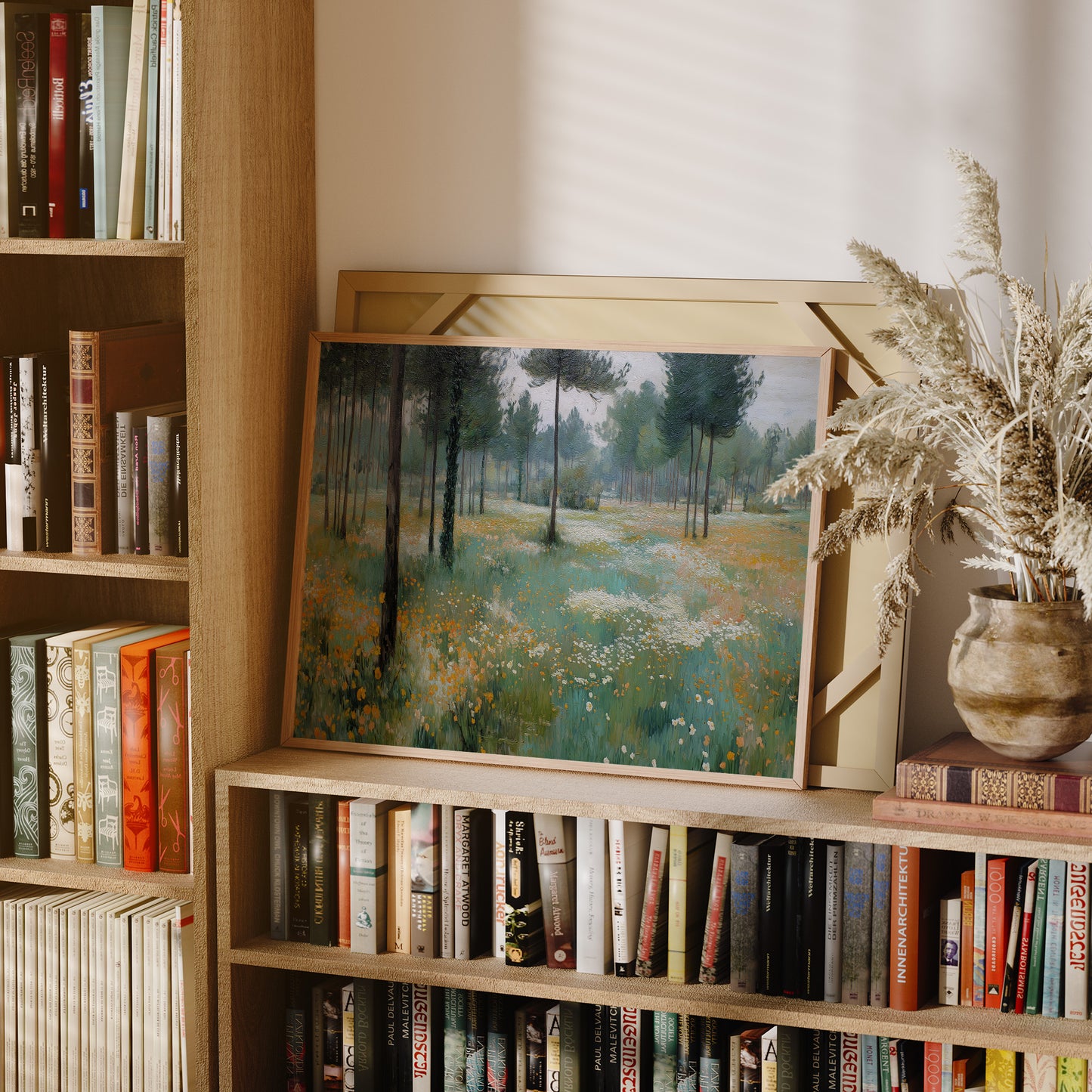 Meadow Light Through Ancient Pines