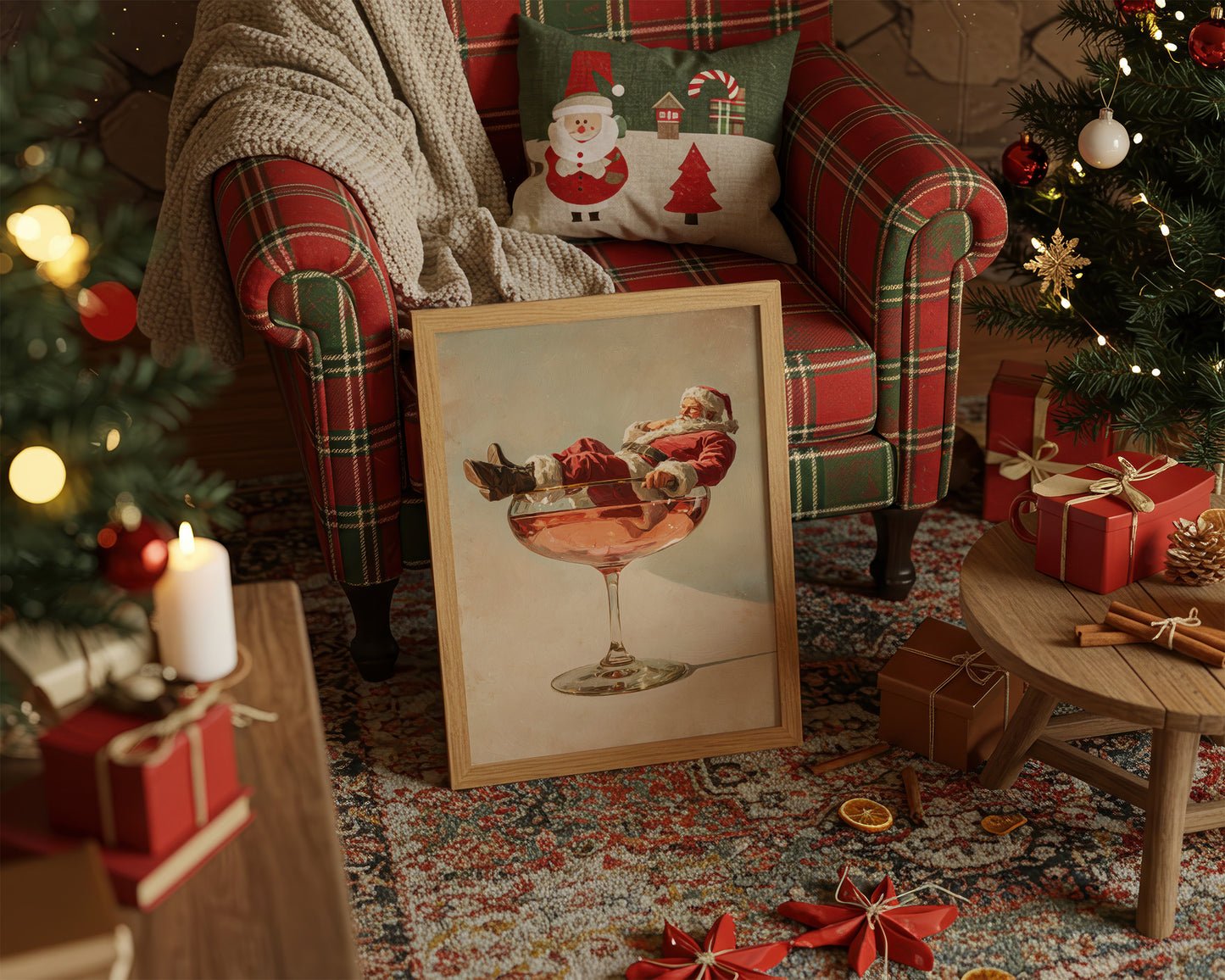 Santa Rests In Crystal Coupe