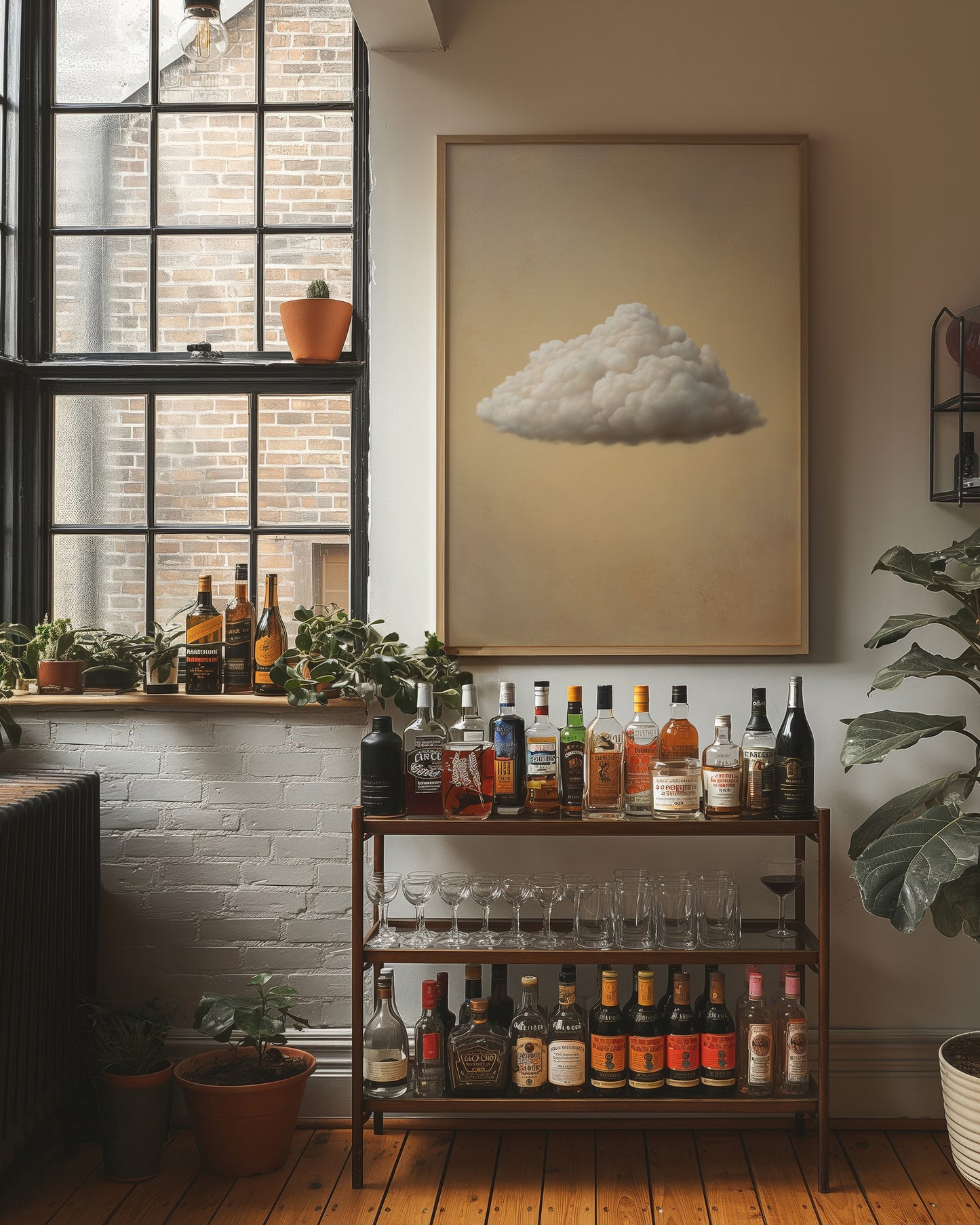 Solitary Cloud Finds Library Peace