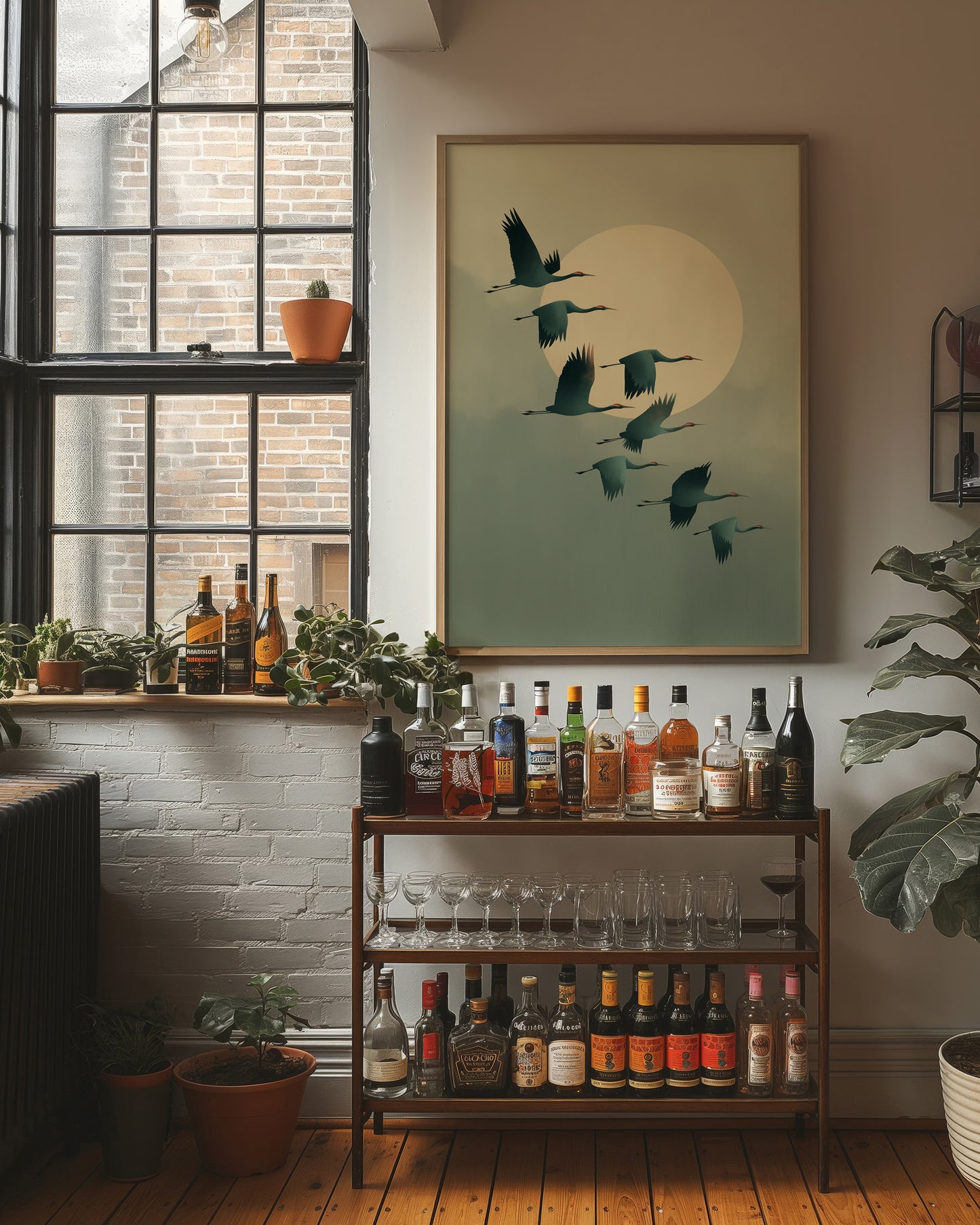 Cranes Dance Across Golden Dawn