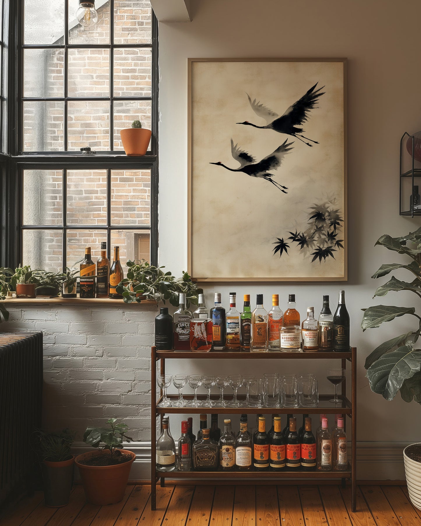 Cranes Paint Their Morning Dance