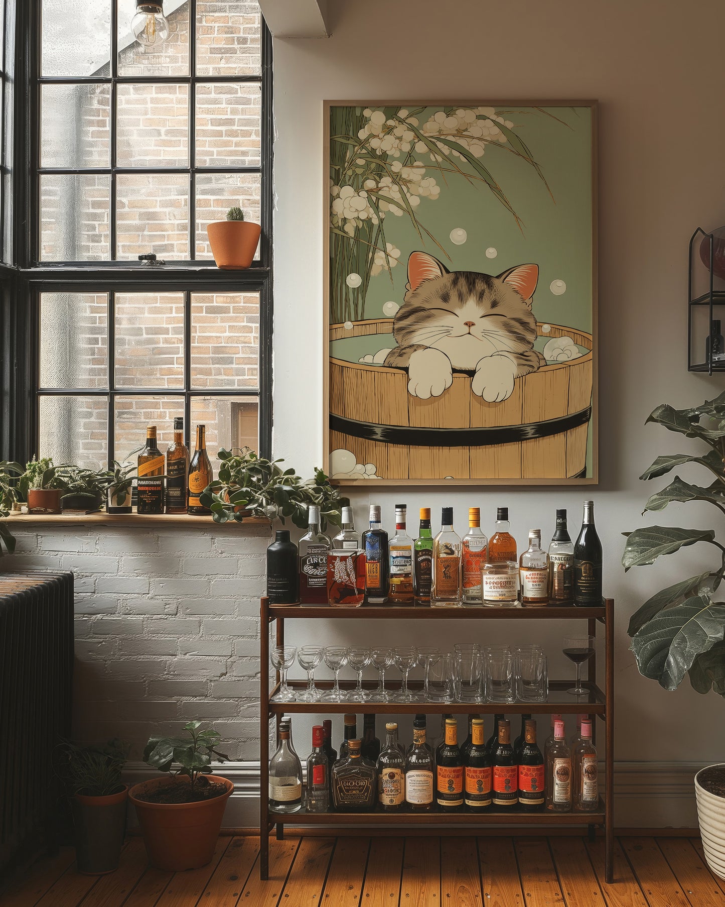 Kitten's Bamboo Bath Sanctuary Dreams