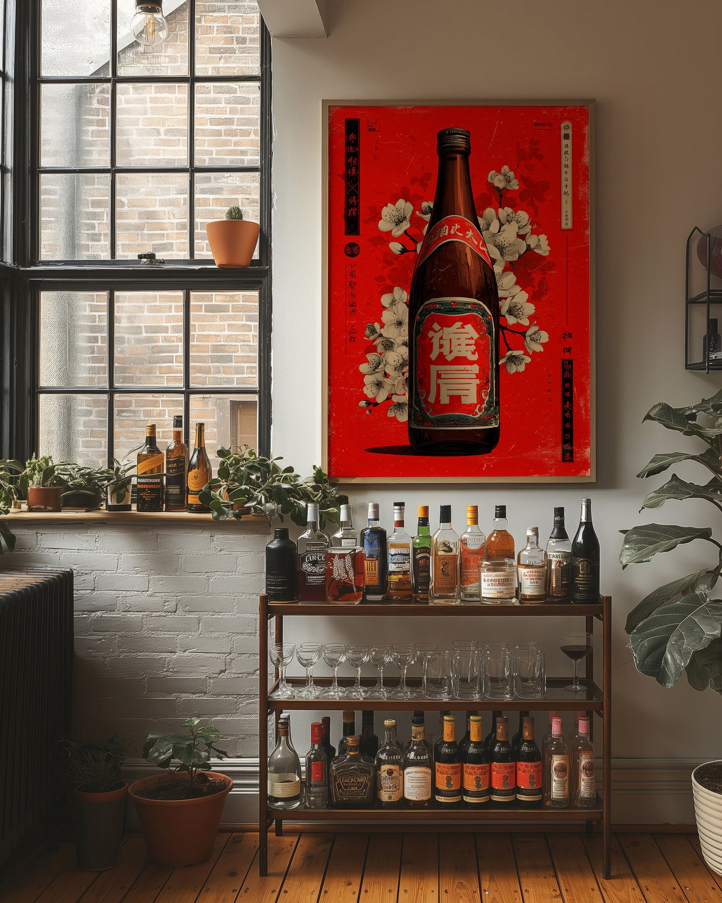 Cherry Blossoms Dance With Vintage Sake