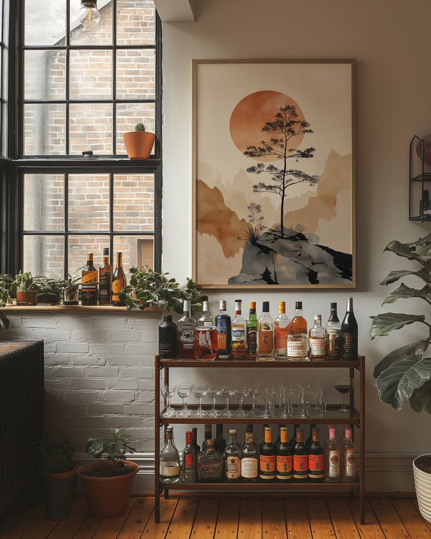 Lone Pine Greets The Copper Sun