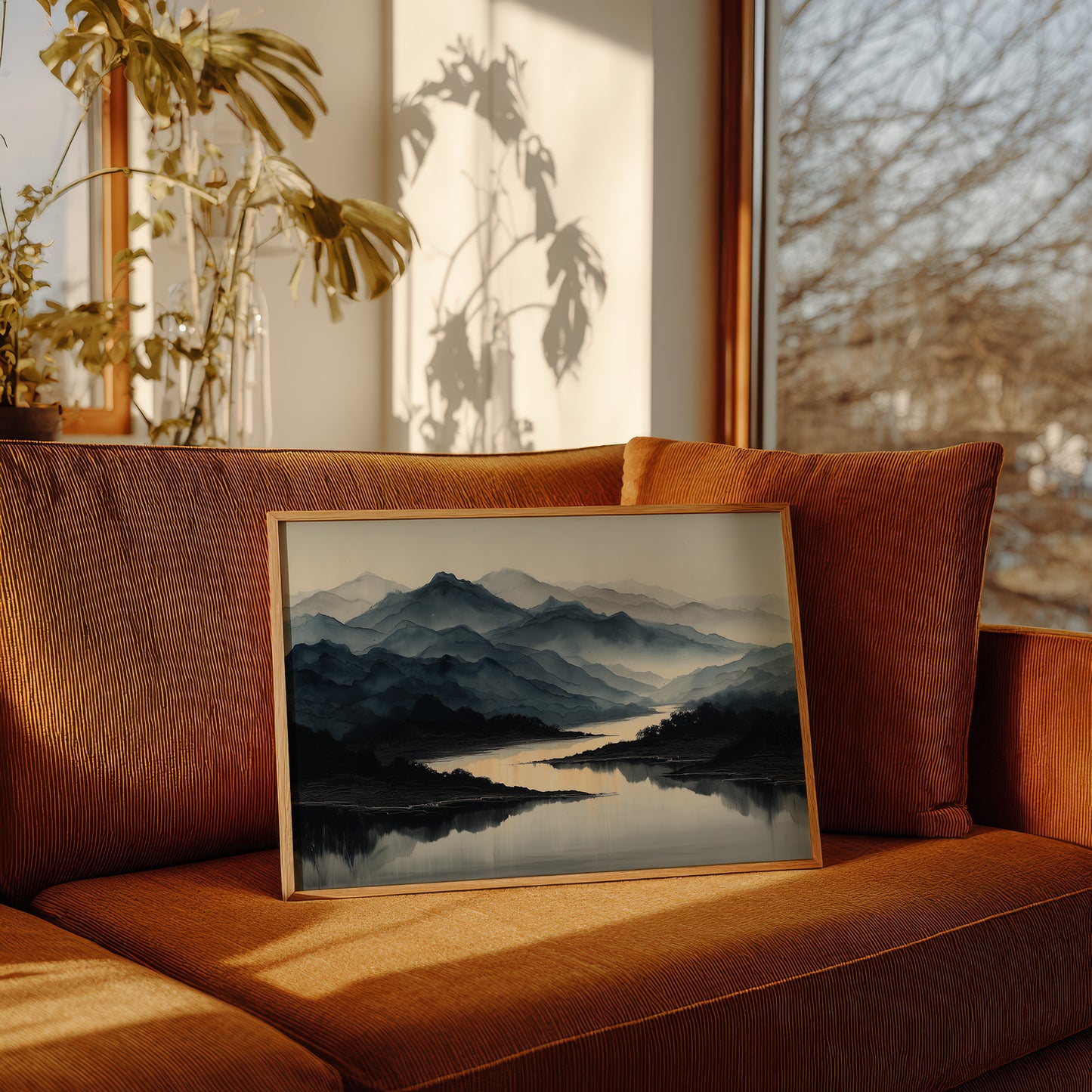 Misty Peaks Mirror Morning Light