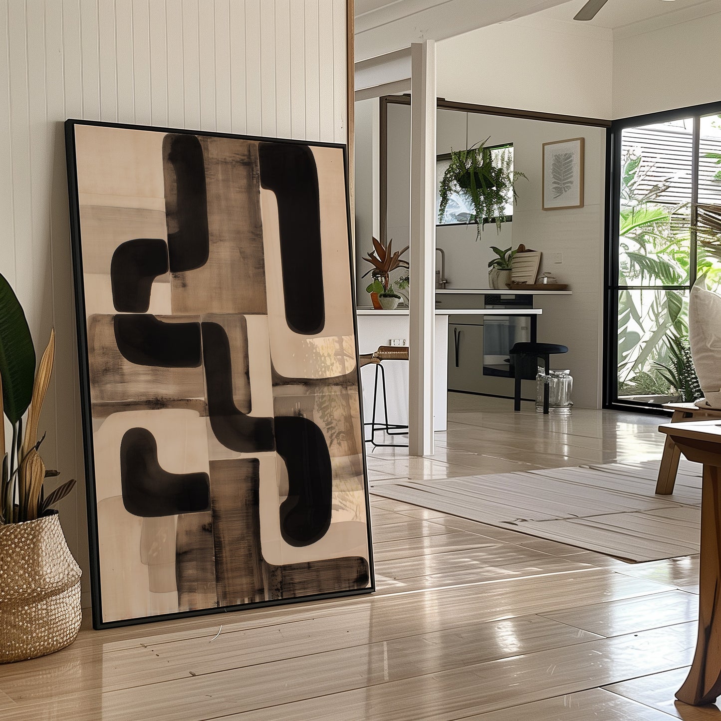 Modern Paths Cross In Neutral Light