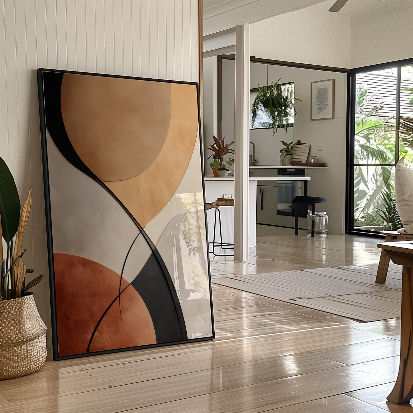 Curves Dance In Terracotta Light