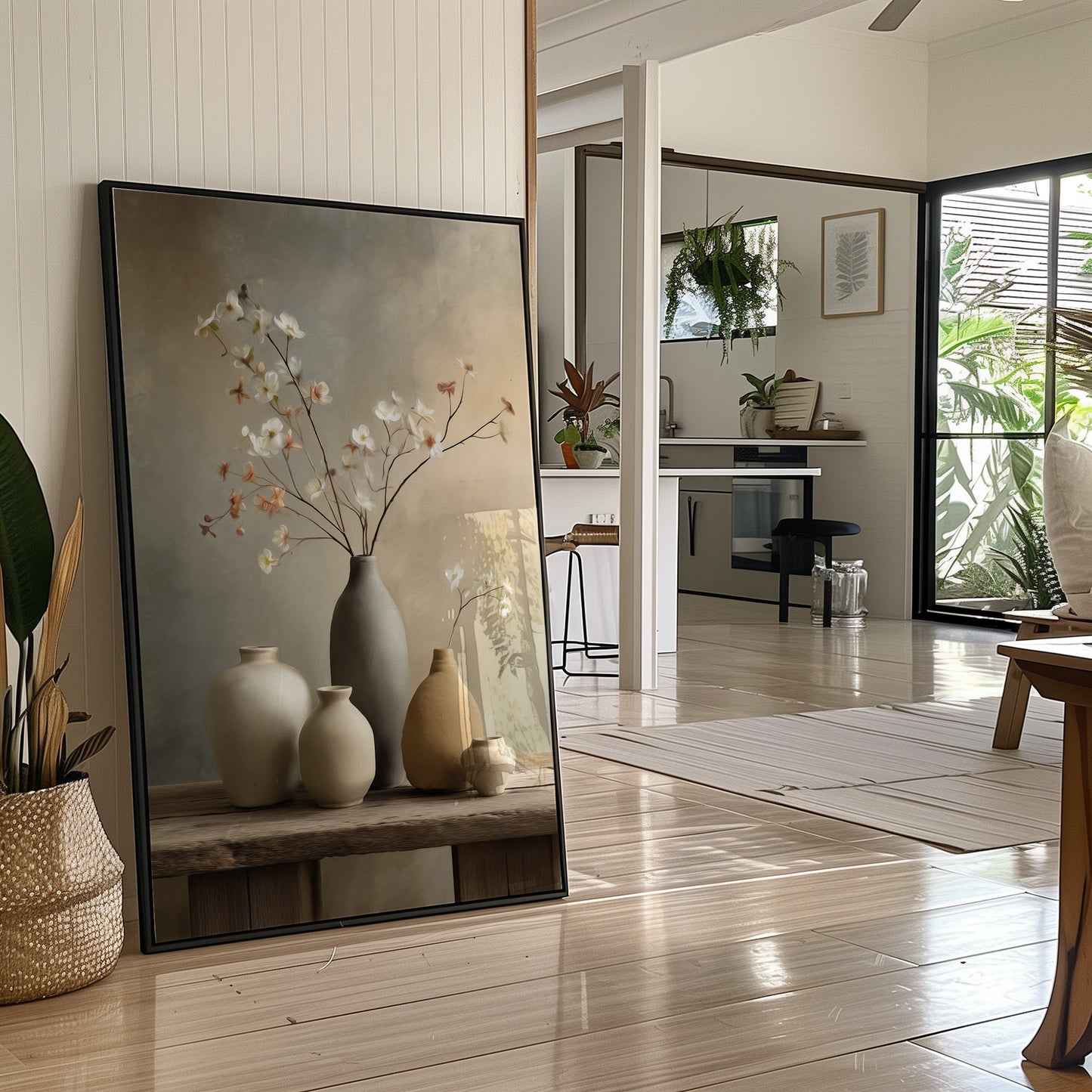 Delicate Blossoms Meet Modern Lines