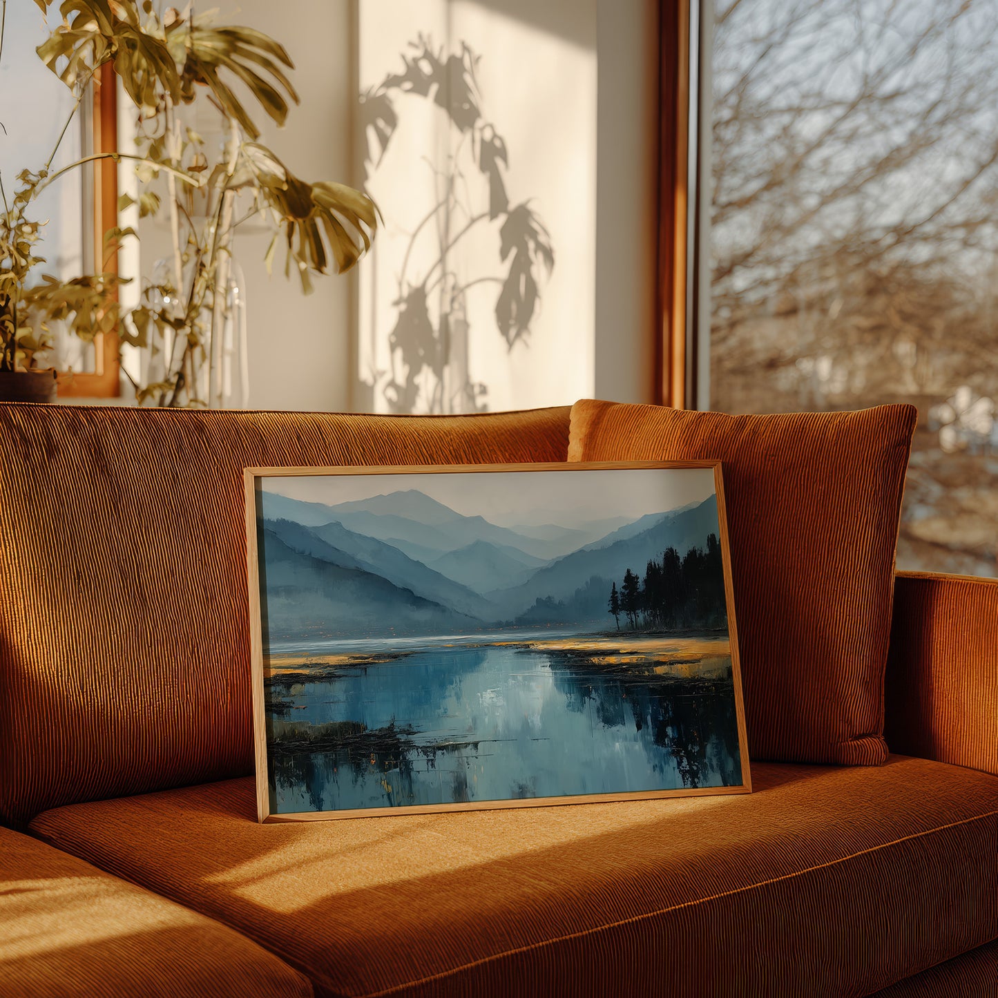 Mountain Lake Holds Evening's Secrets