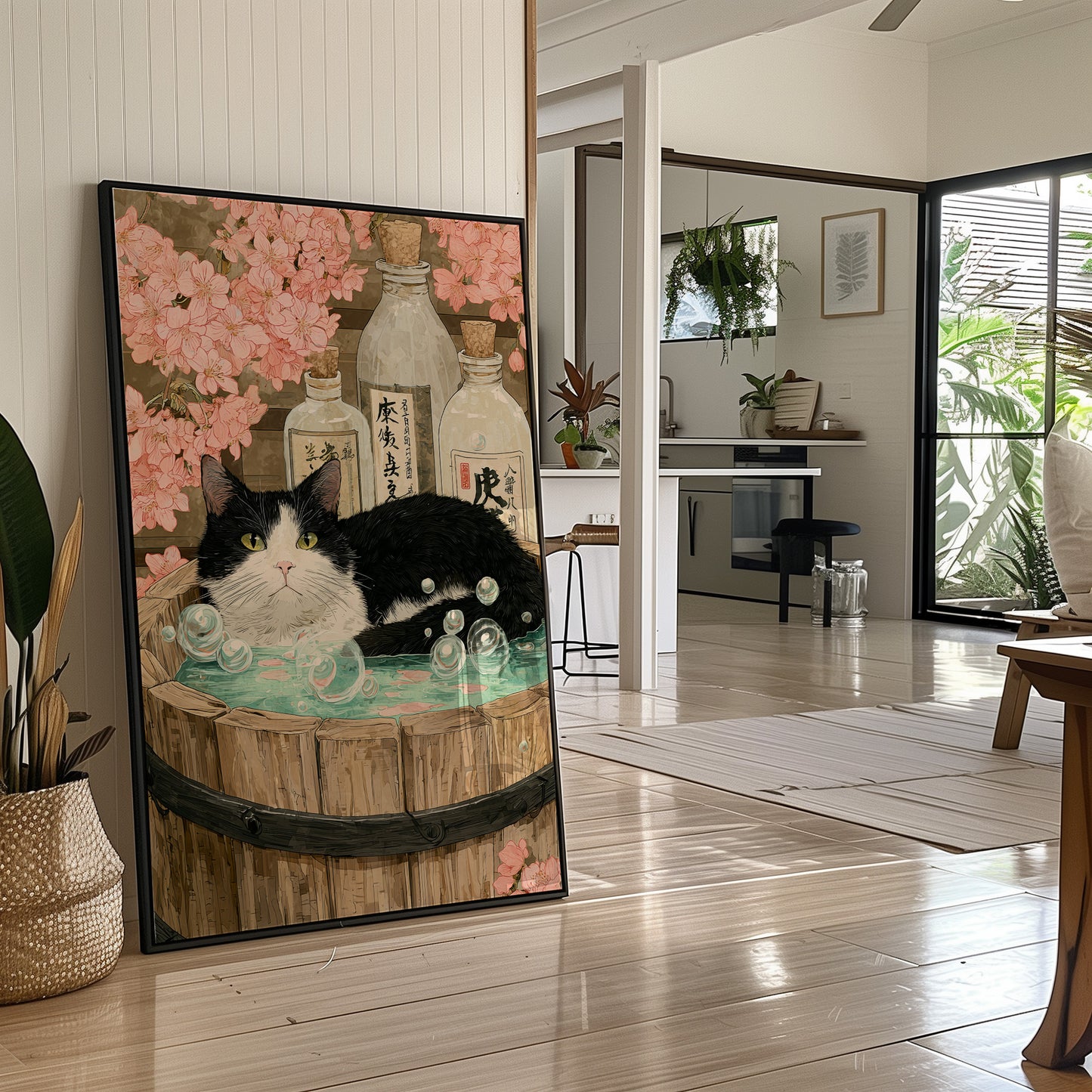 Sake Bath Under Cherry Blossoms