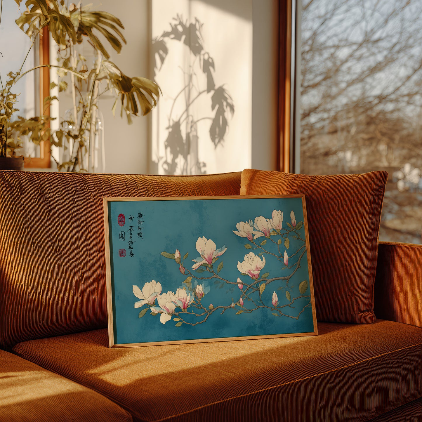 Magnolias Float On Azure Seas