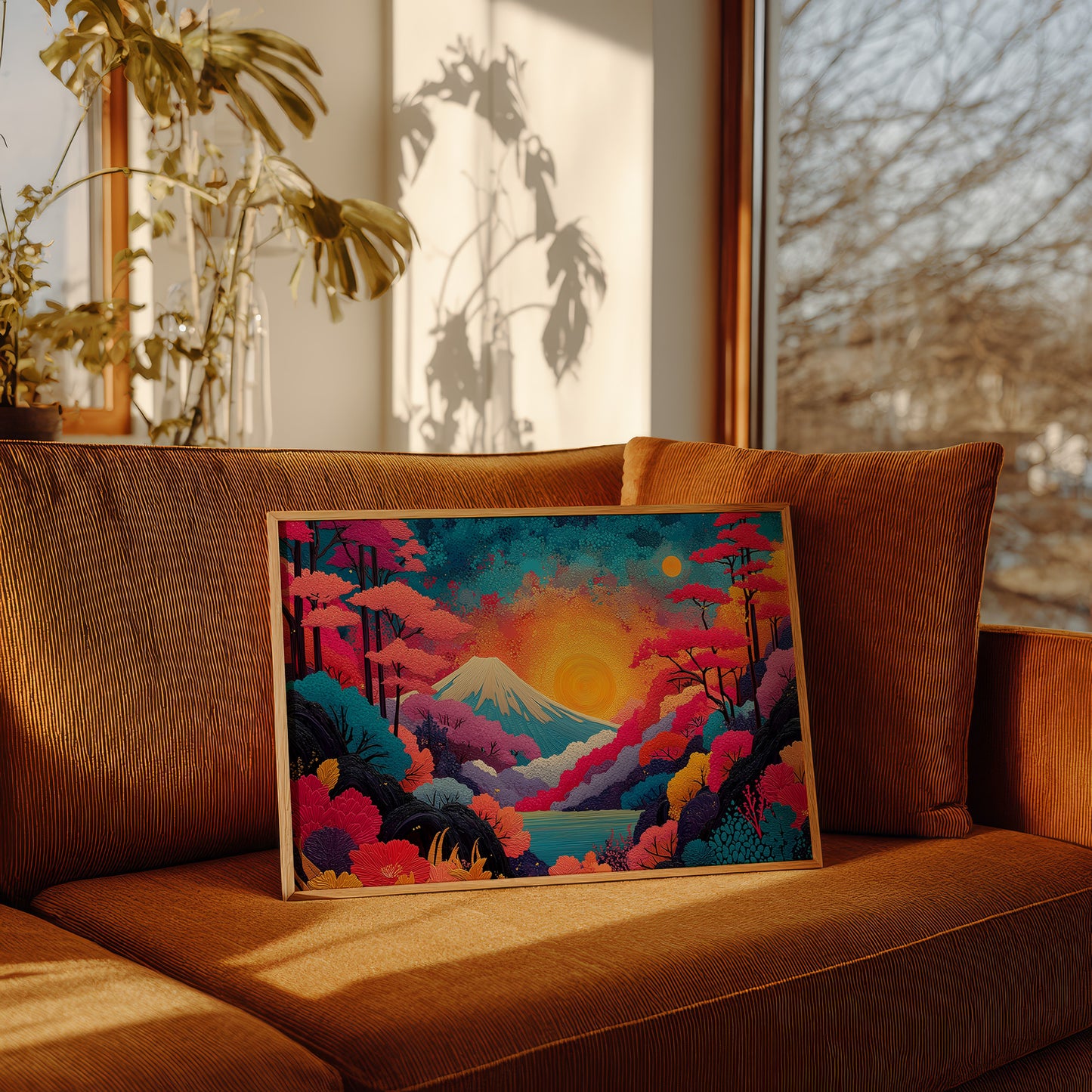 Sacred Mountain Blooms At Dawn