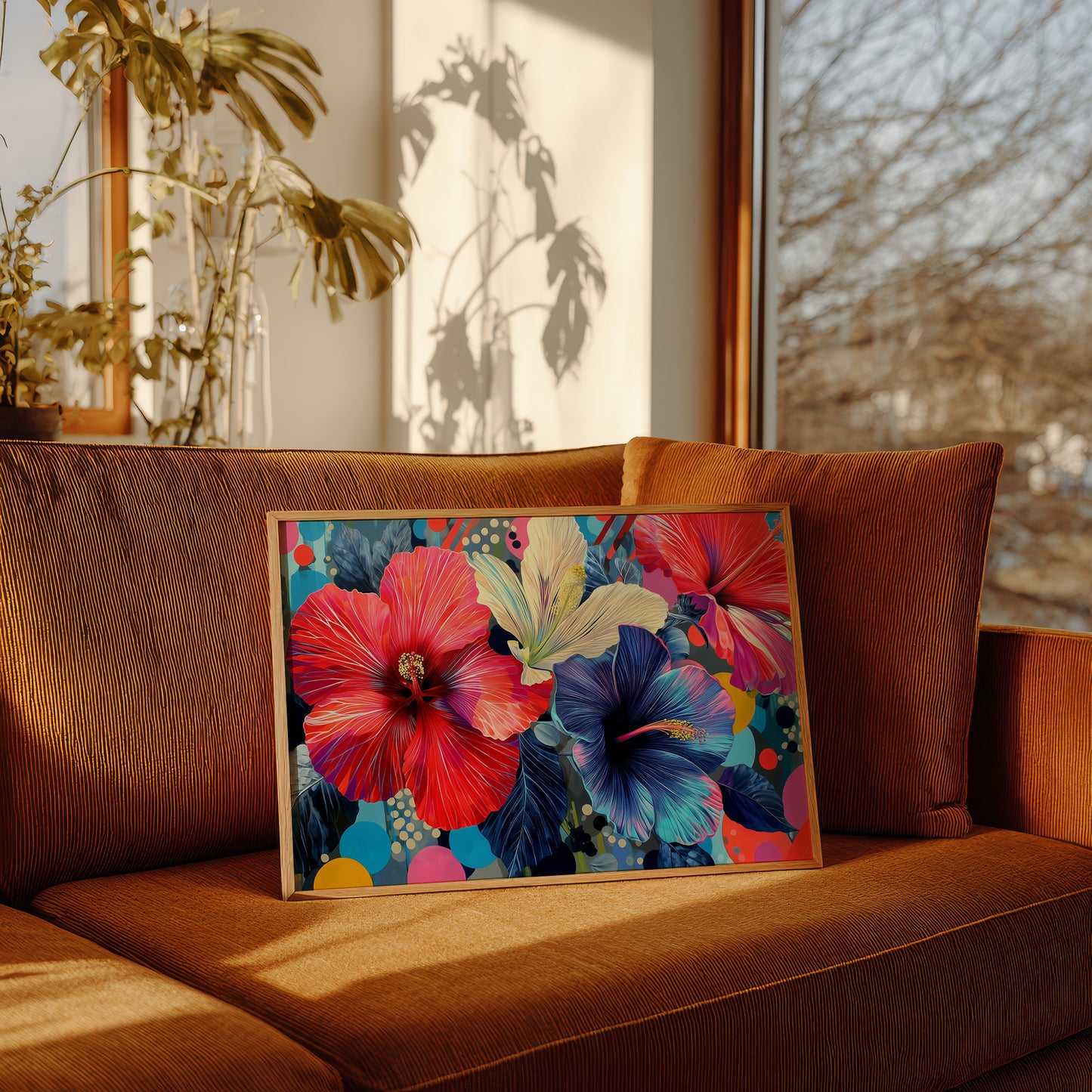 Tropical Blooms Catch Morning Light