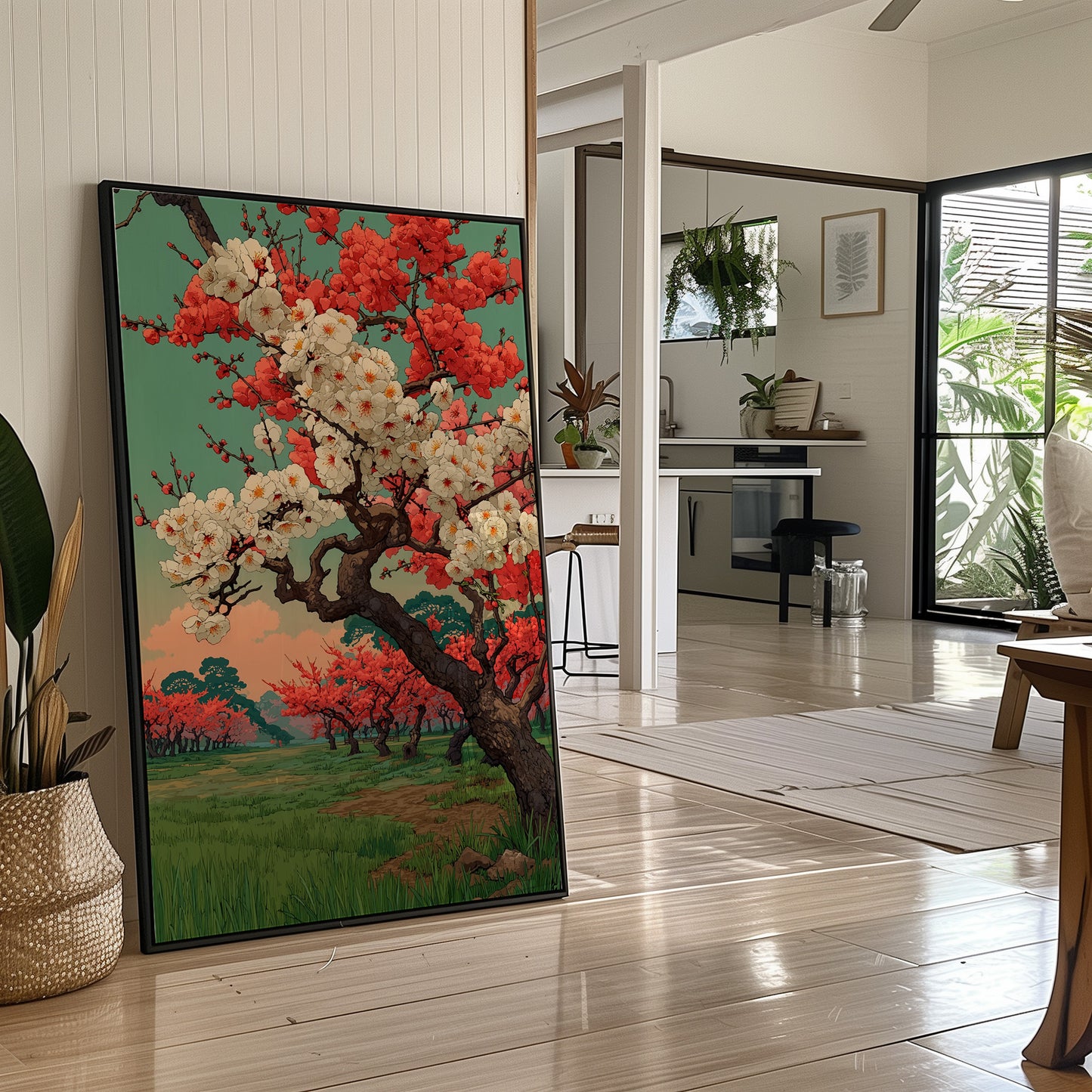 Cherry Blossoms Above Evening Spirits