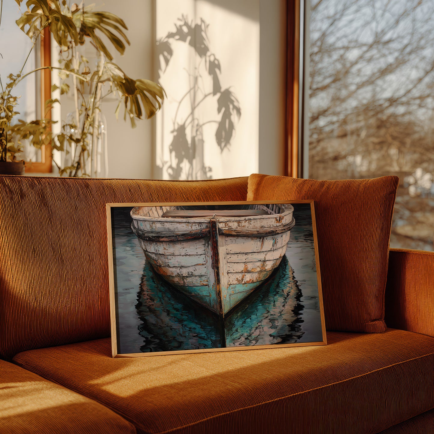 Weathered Hull Rests In Stillness