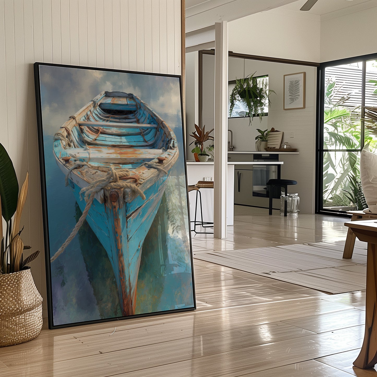 Azure Vessel Awaits The Tide