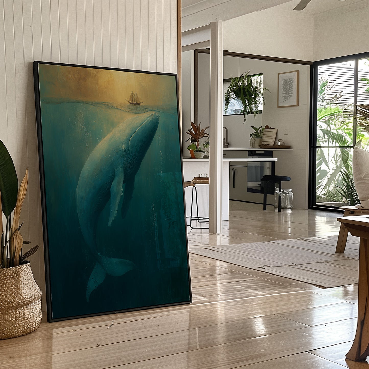 Gentle Giants Below Tiny Ships