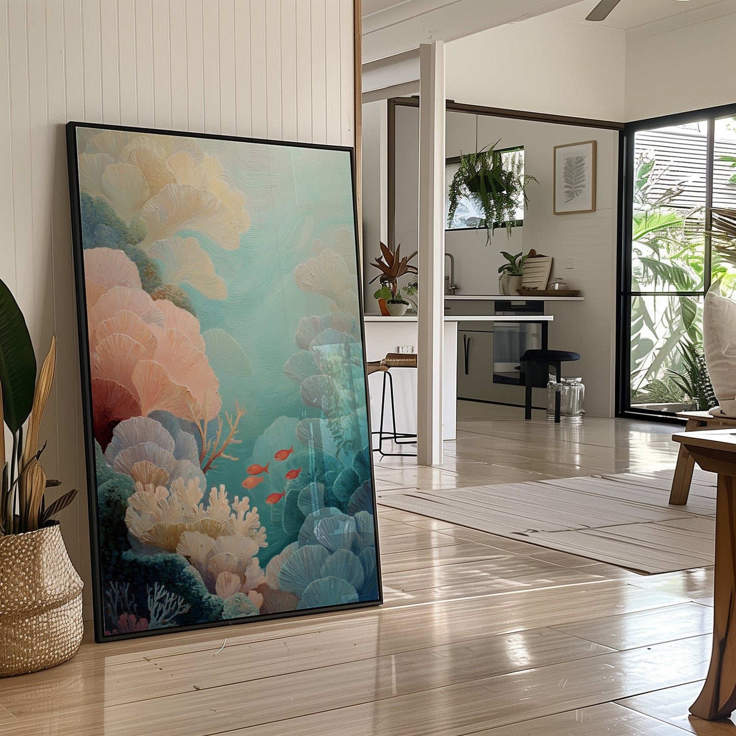 Coral Gardens Dance In Aqua