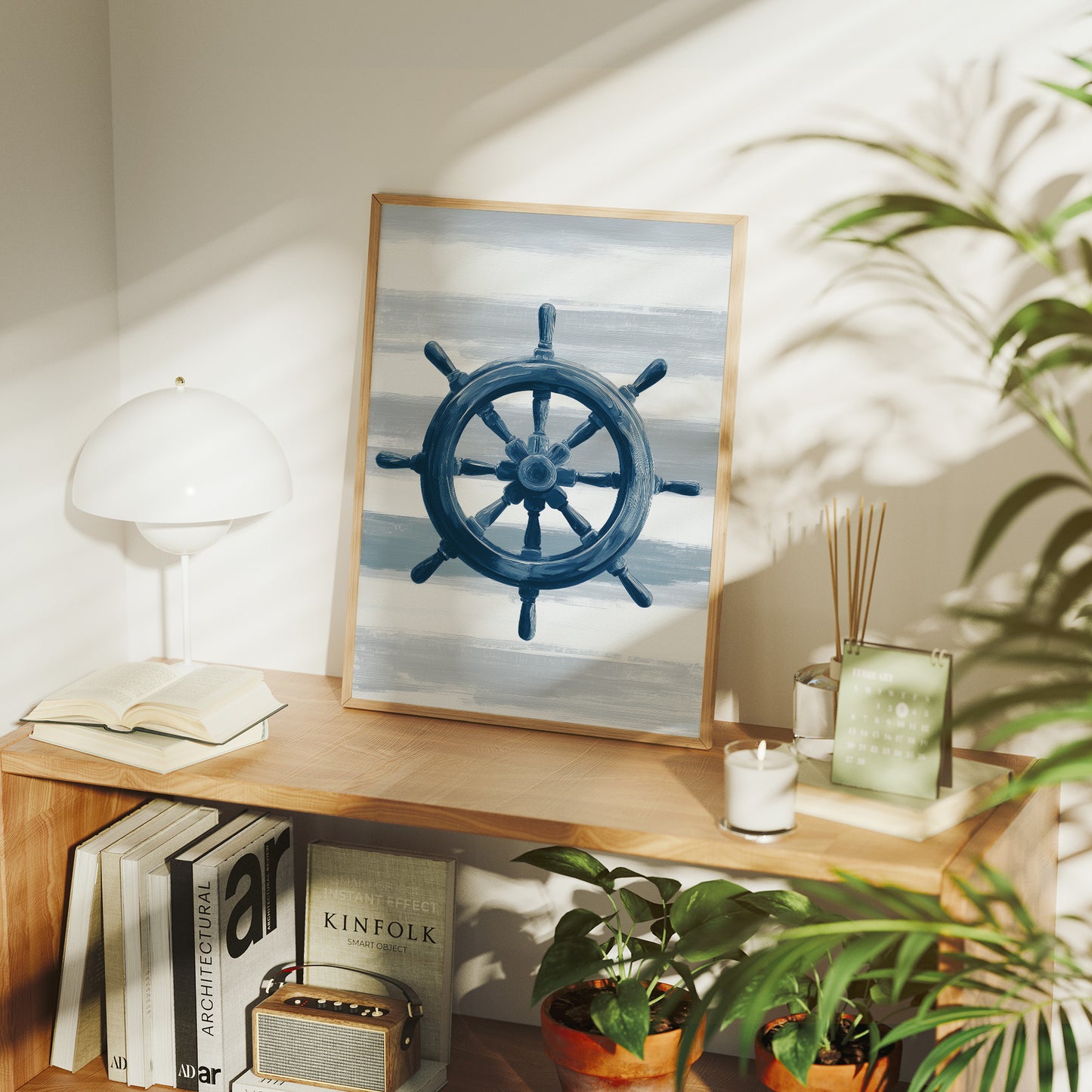 Nautical Compass Awaits Harbor Call