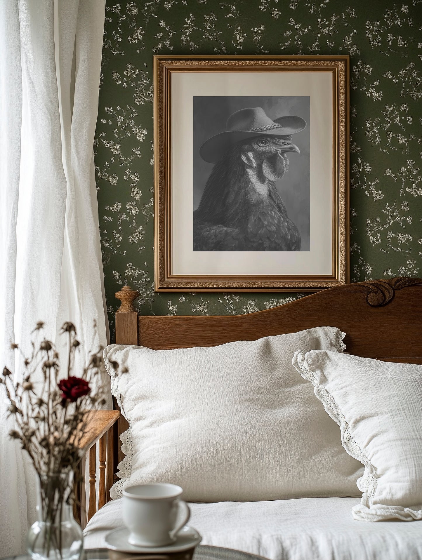 Rancher's Rooster: Portrait of Dignity