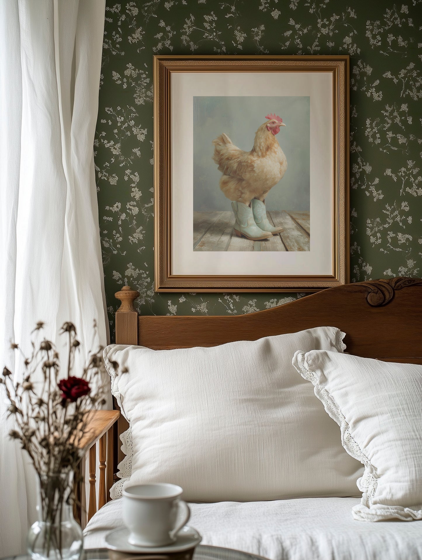 Farmyard Fashionista: Boots and Feathers