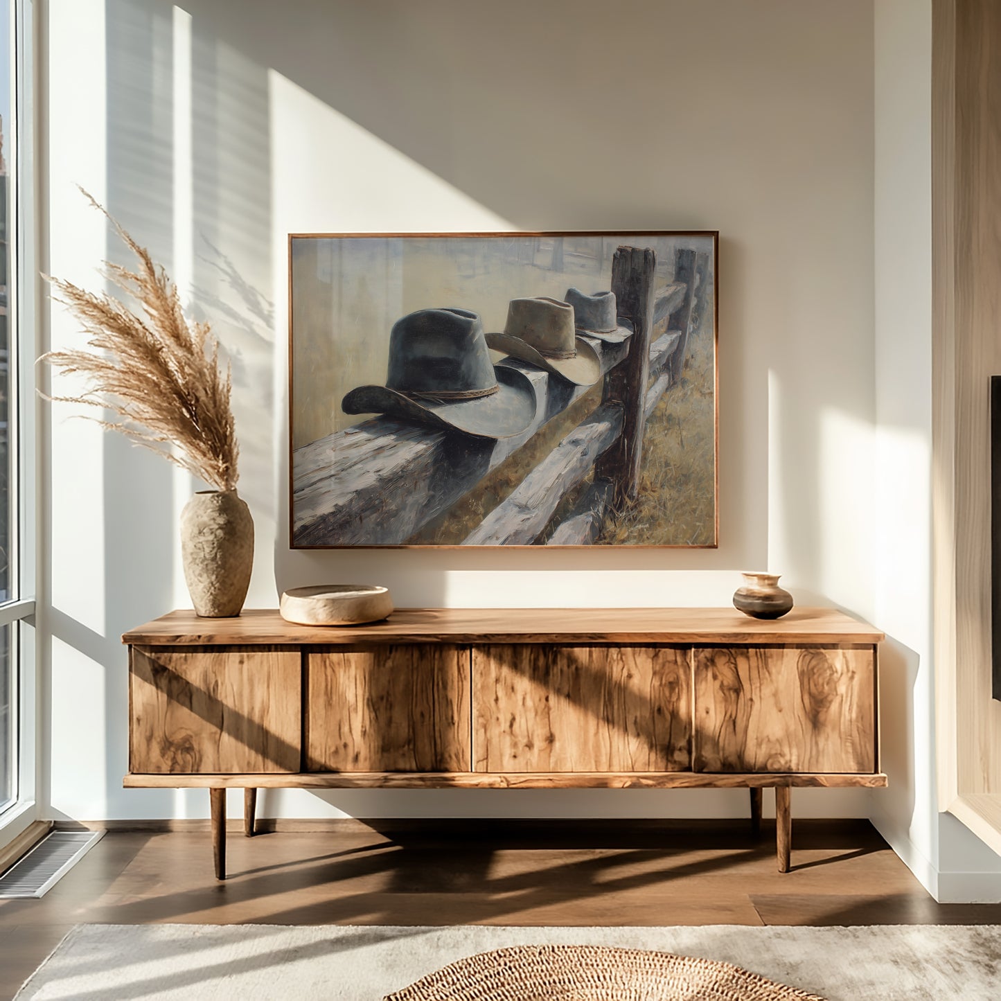 Weathered Legacy: Cowboy Hats at Rest