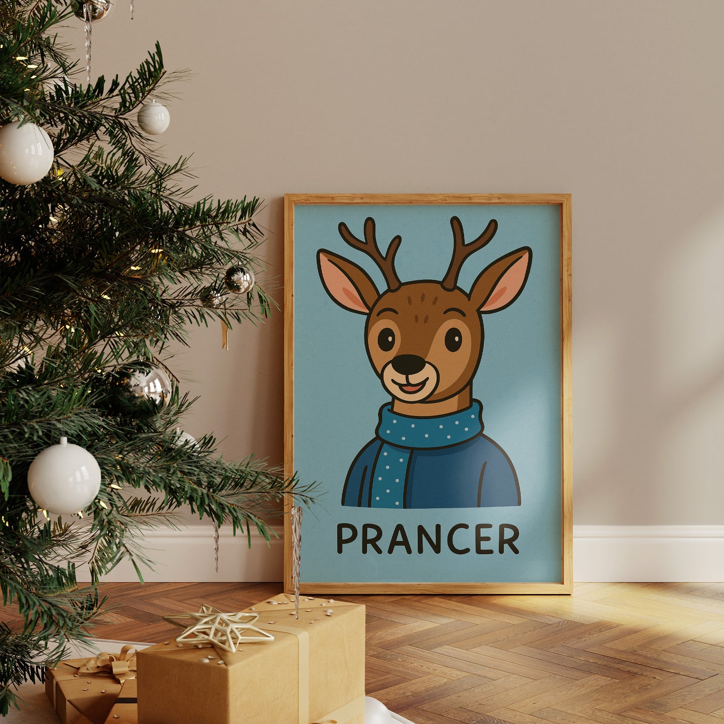 Reindeer Wears Winter's Joy