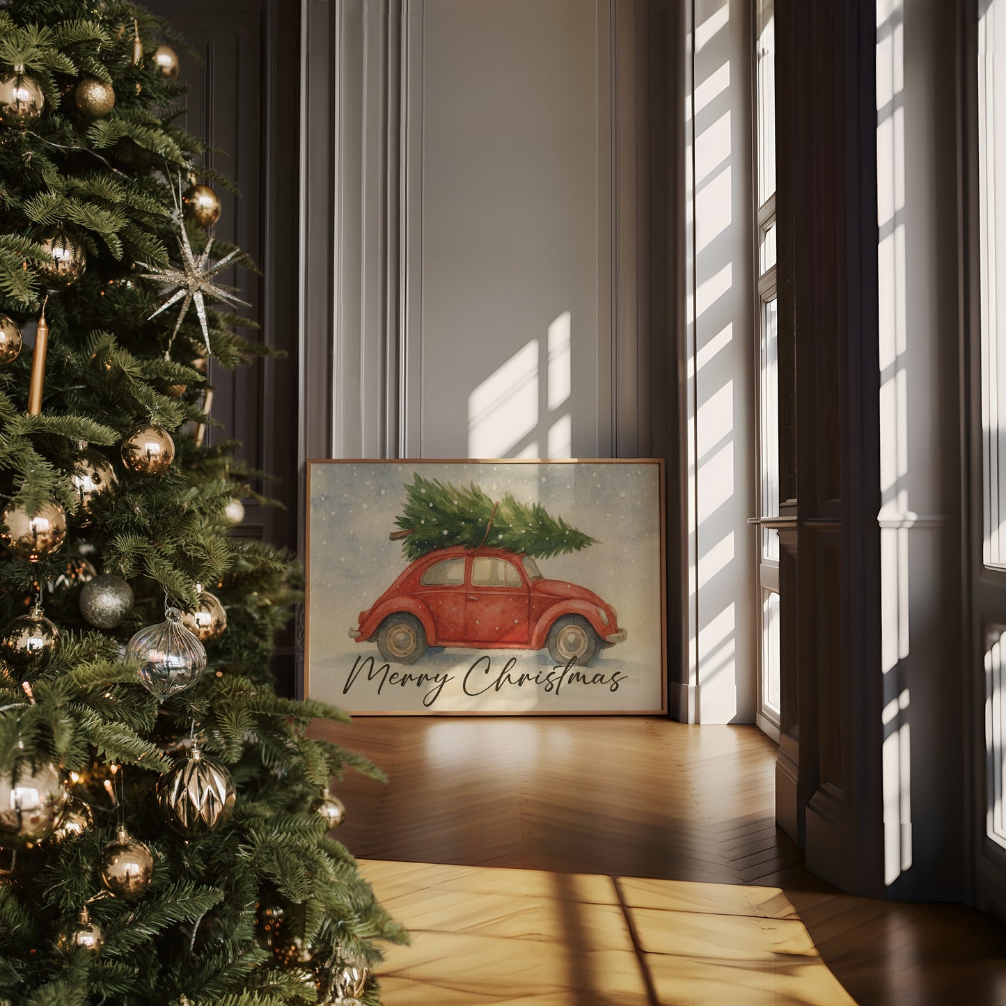 Little Red Carries Winter Joy